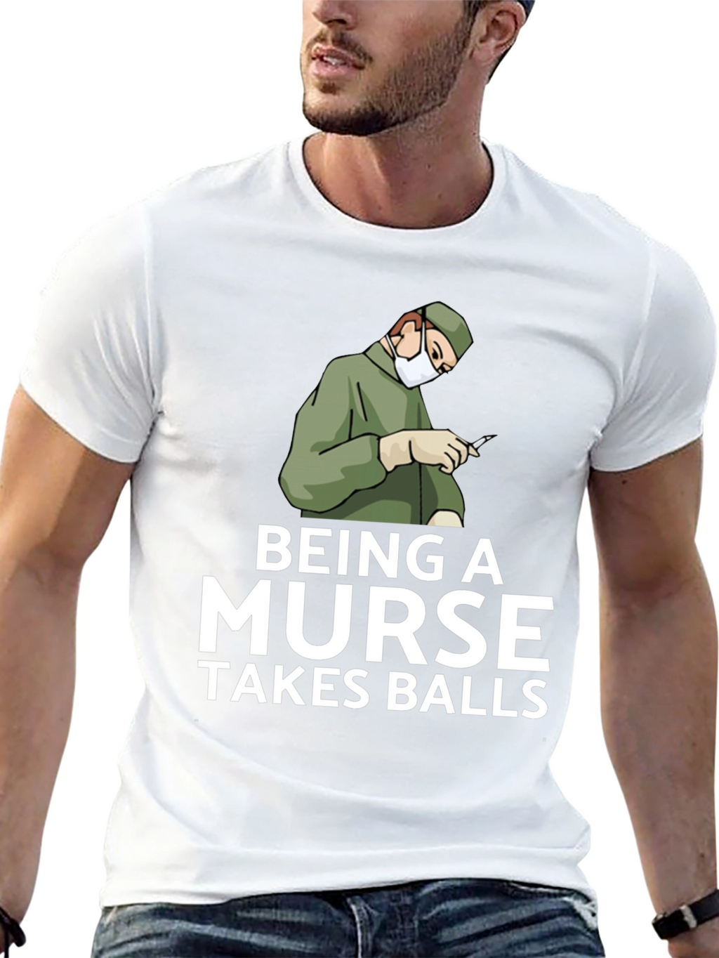 Being A Nurse Takes Balls Graphic T-Shirt