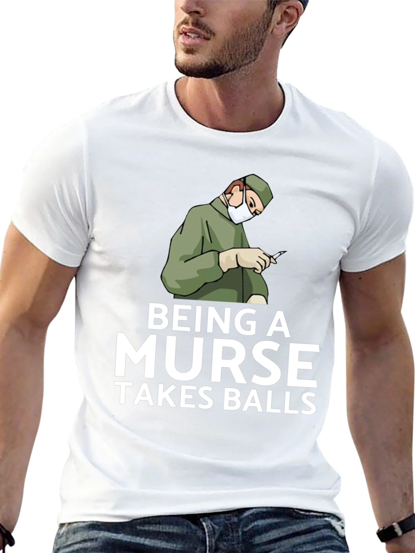 Being A Nurse Takes Balls Graphic T-Shirt