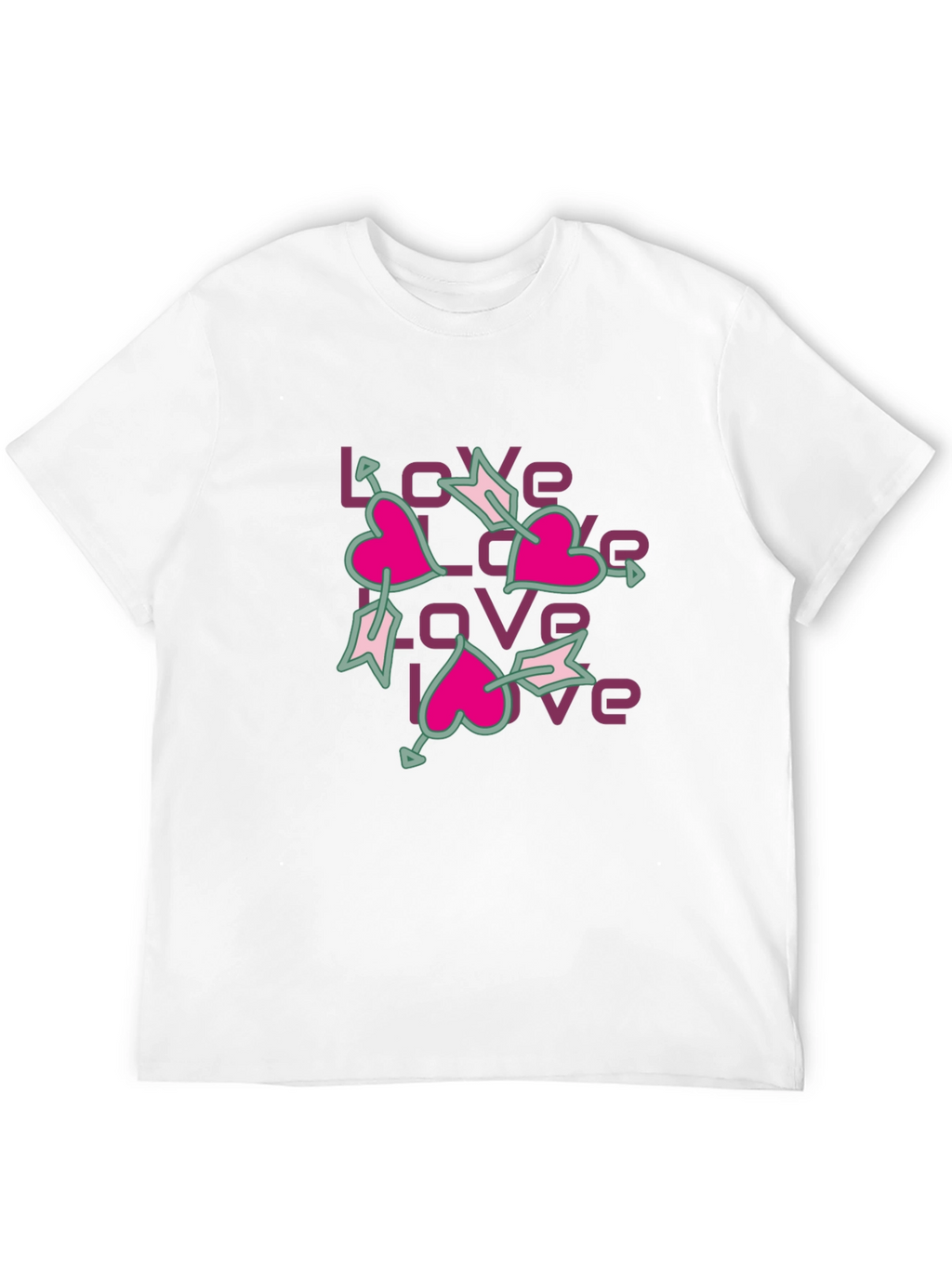 Love Arrows Graphic Tee - Casual Style