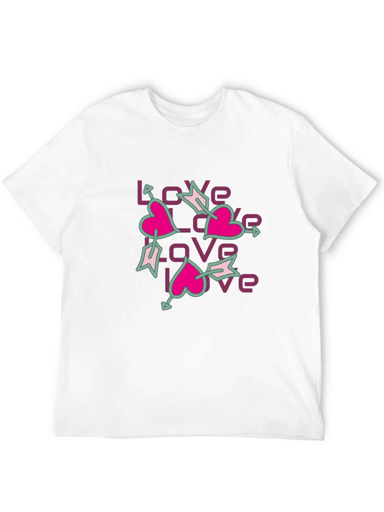 Love Arrows Graphic Tee - Casual Style