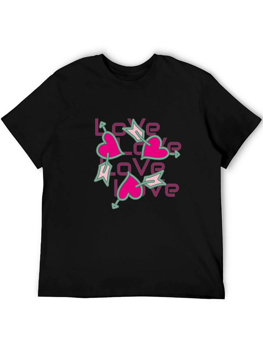 Love Arrows Graphic Tee - Casual Style