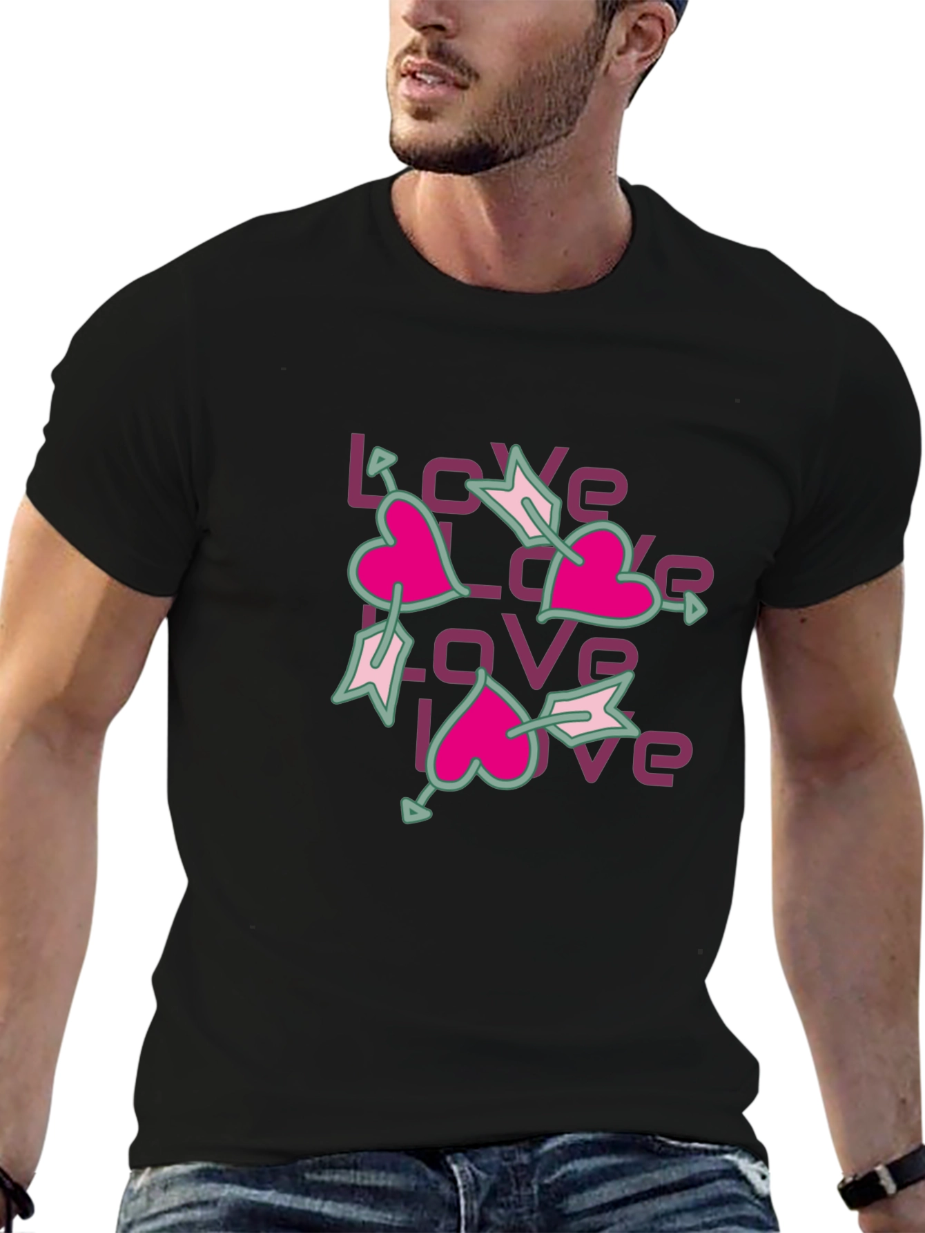 Love Arrows Graphic Tee - Casual Style
