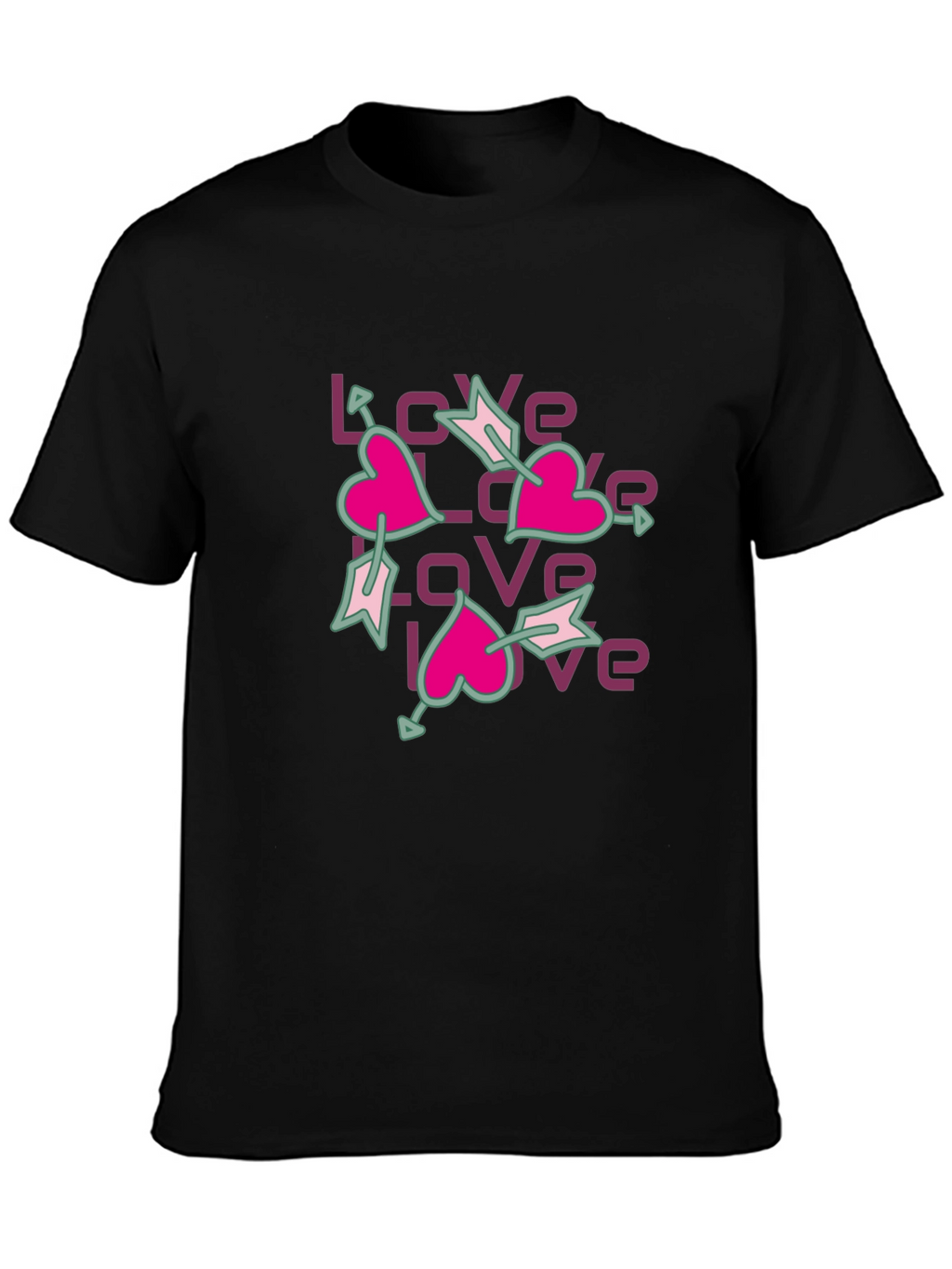 Love Arrows Graphic Tee - Casual Style