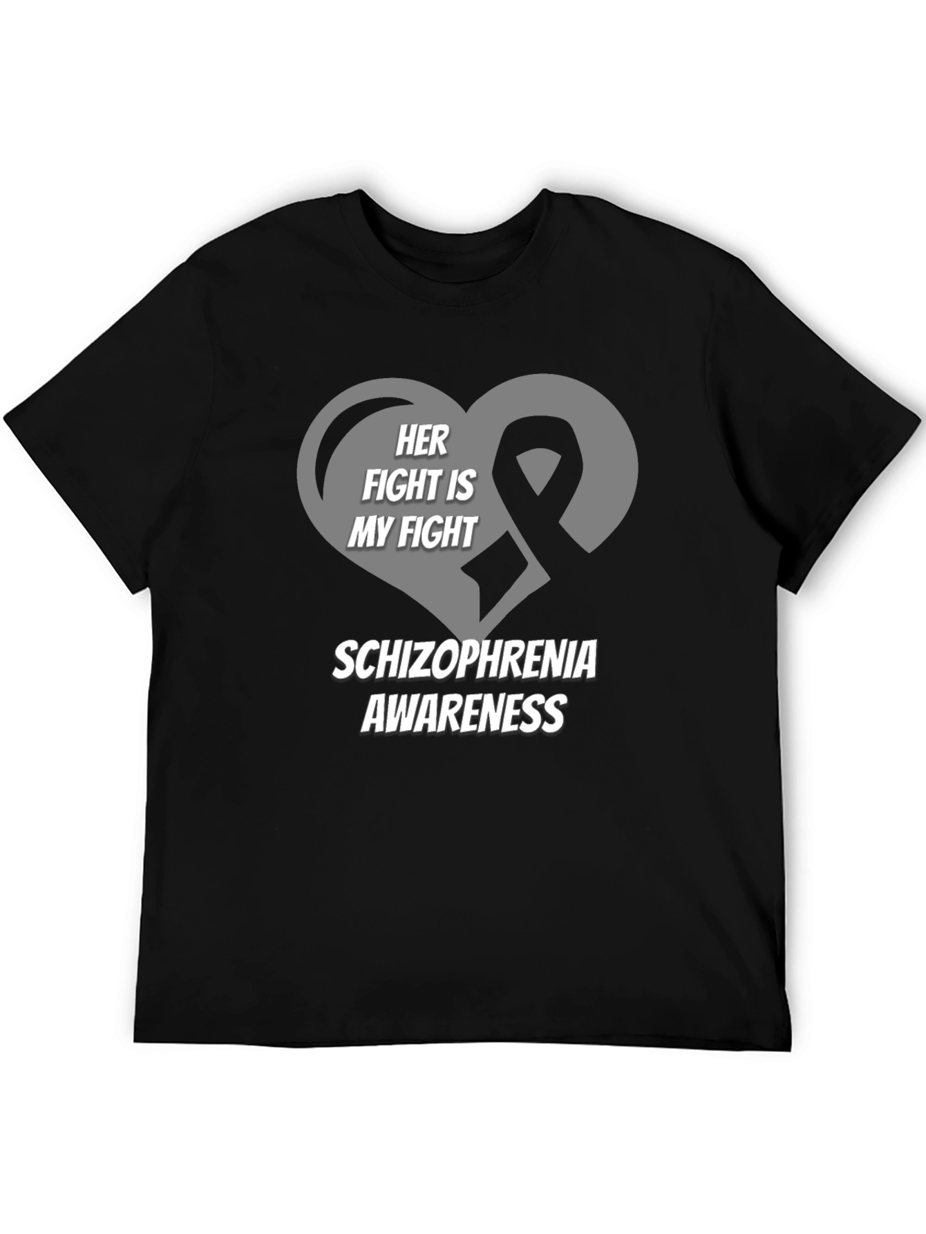 Schizophrenia Awareness T-Shirt - Her Fight Is My Fight