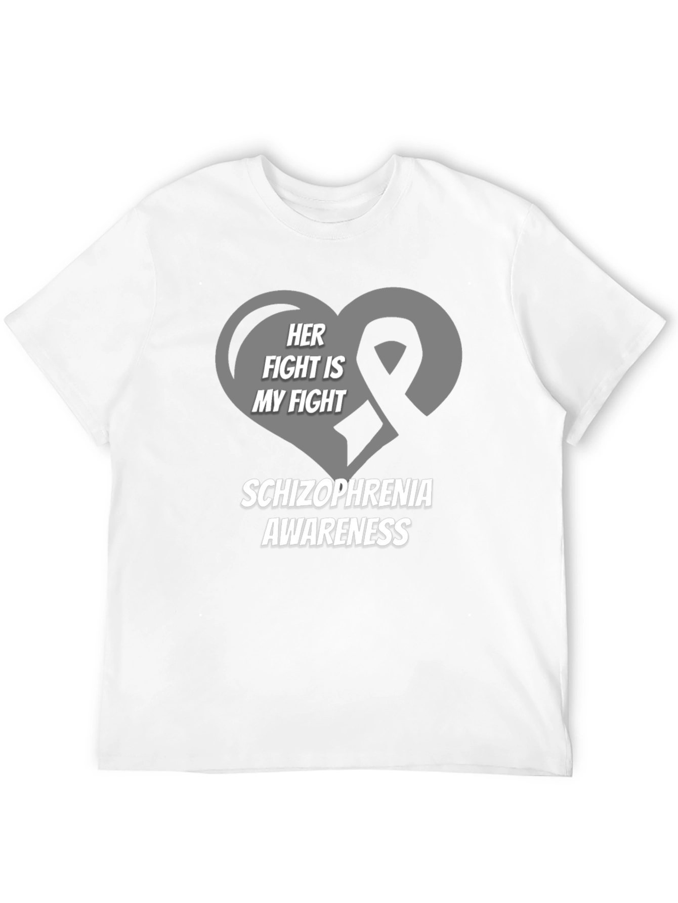 Schizophrenia Awareness T-Shirt - Her Fight Is My Fight