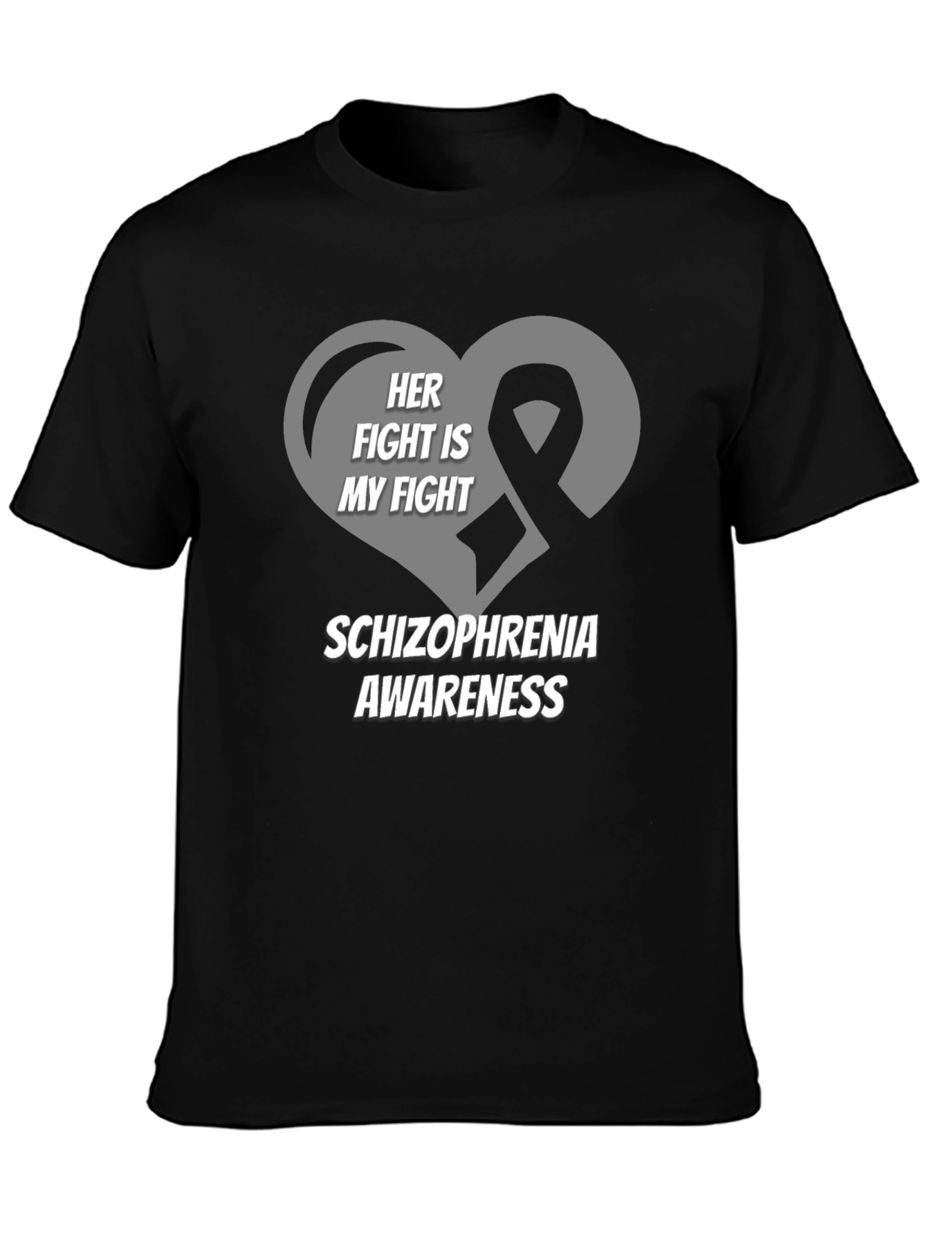 Schizophrenia Awareness T-Shirt - Her Fight Is My Fight