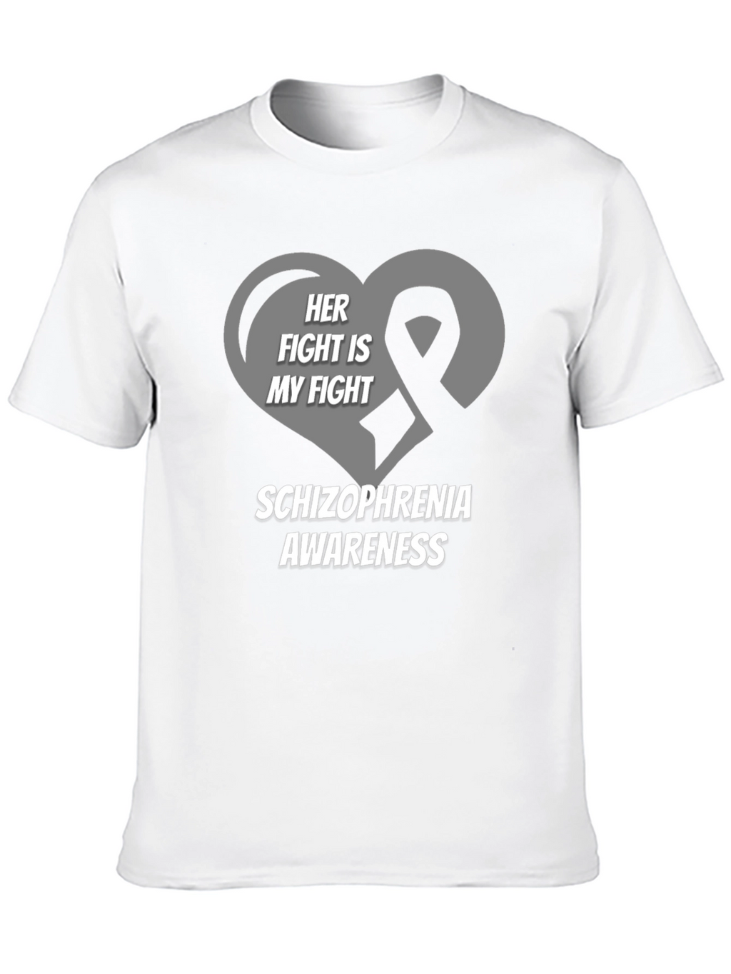 Schizophrenia Awareness T-Shirt - Her Fight Is My Fight