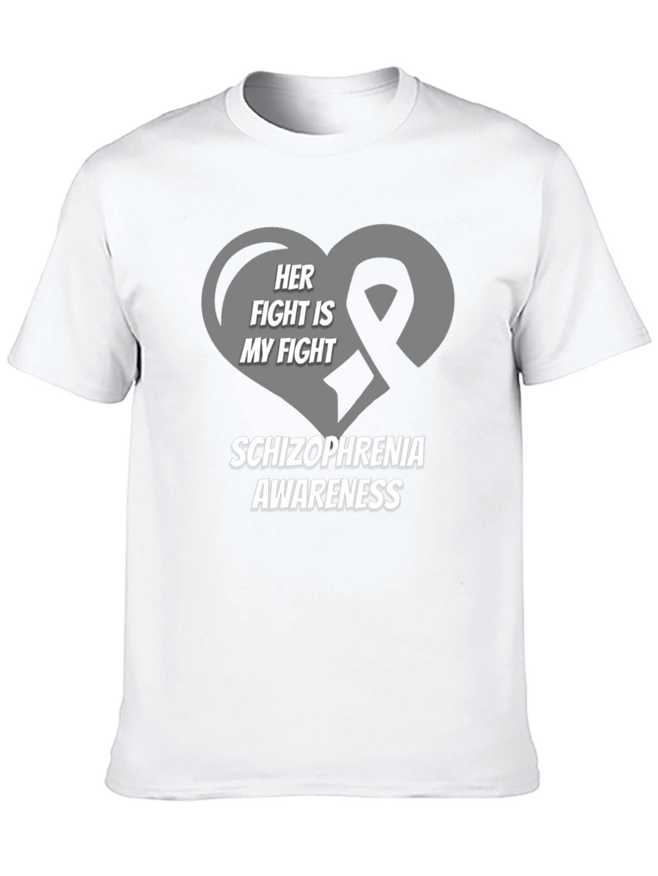 Schizophrenia Awareness T-Shirt - Her Fight Is My Fight