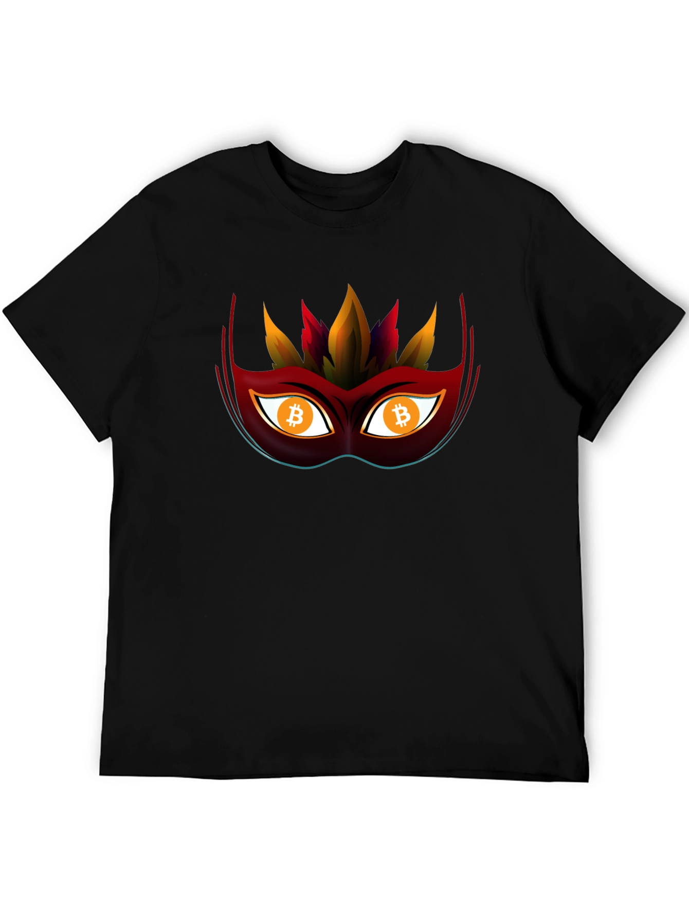 Bitcoin Mask Tee - Crypto Style Statement