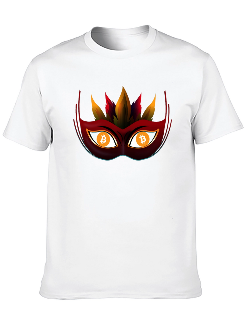 Bitcoin Mask Tee - Crypto Style Statement