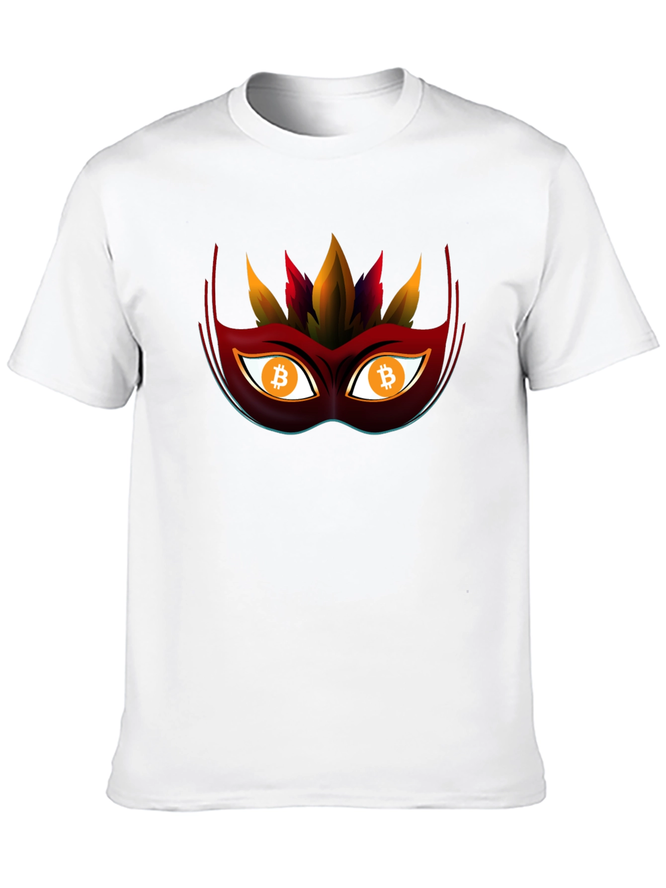 Bitcoin Mask Tee - Crypto Style Statement