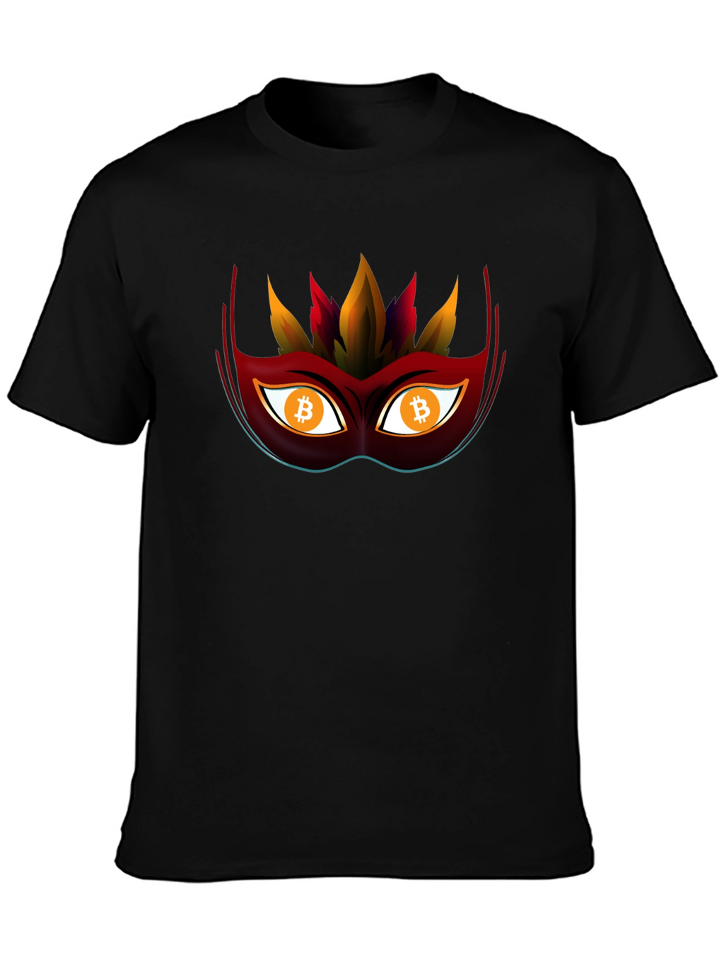 Bitcoin Mask Tee - Crypto Style Statement