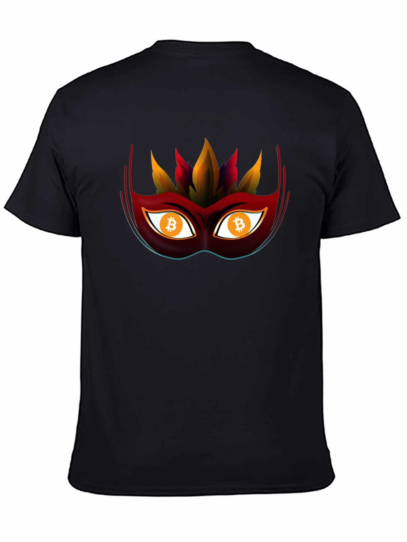 Bitcoin Mask Tee - Crypto Style Statement