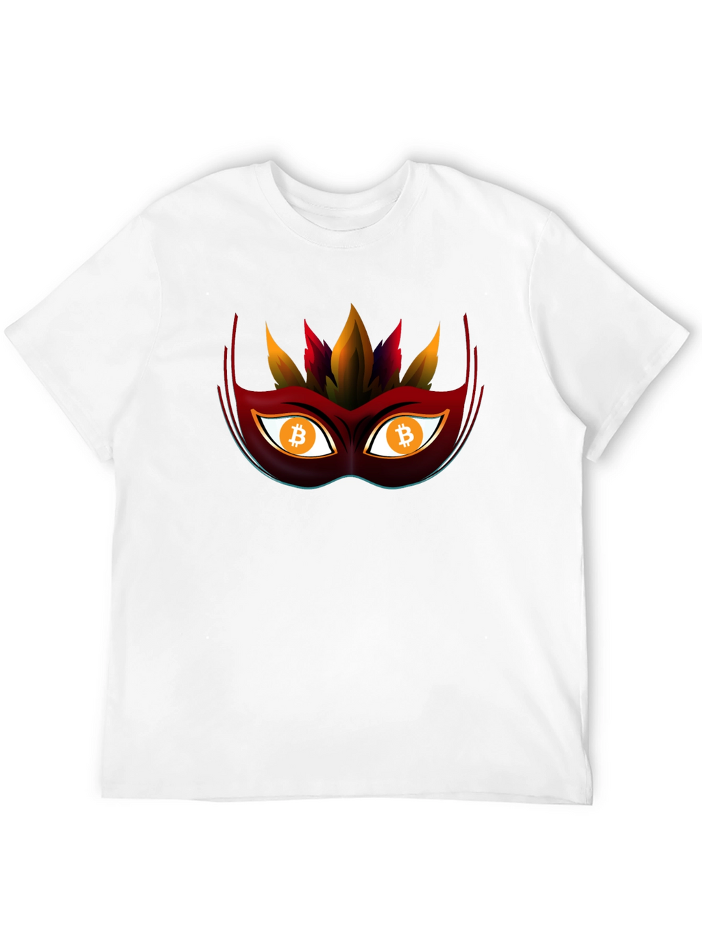 Bitcoin Mask Tee - Crypto Style Statement