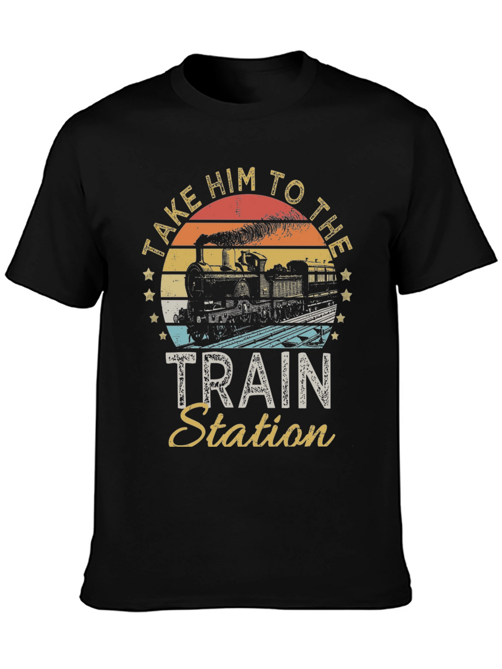 Take Him to The Train Station Graphic Tee