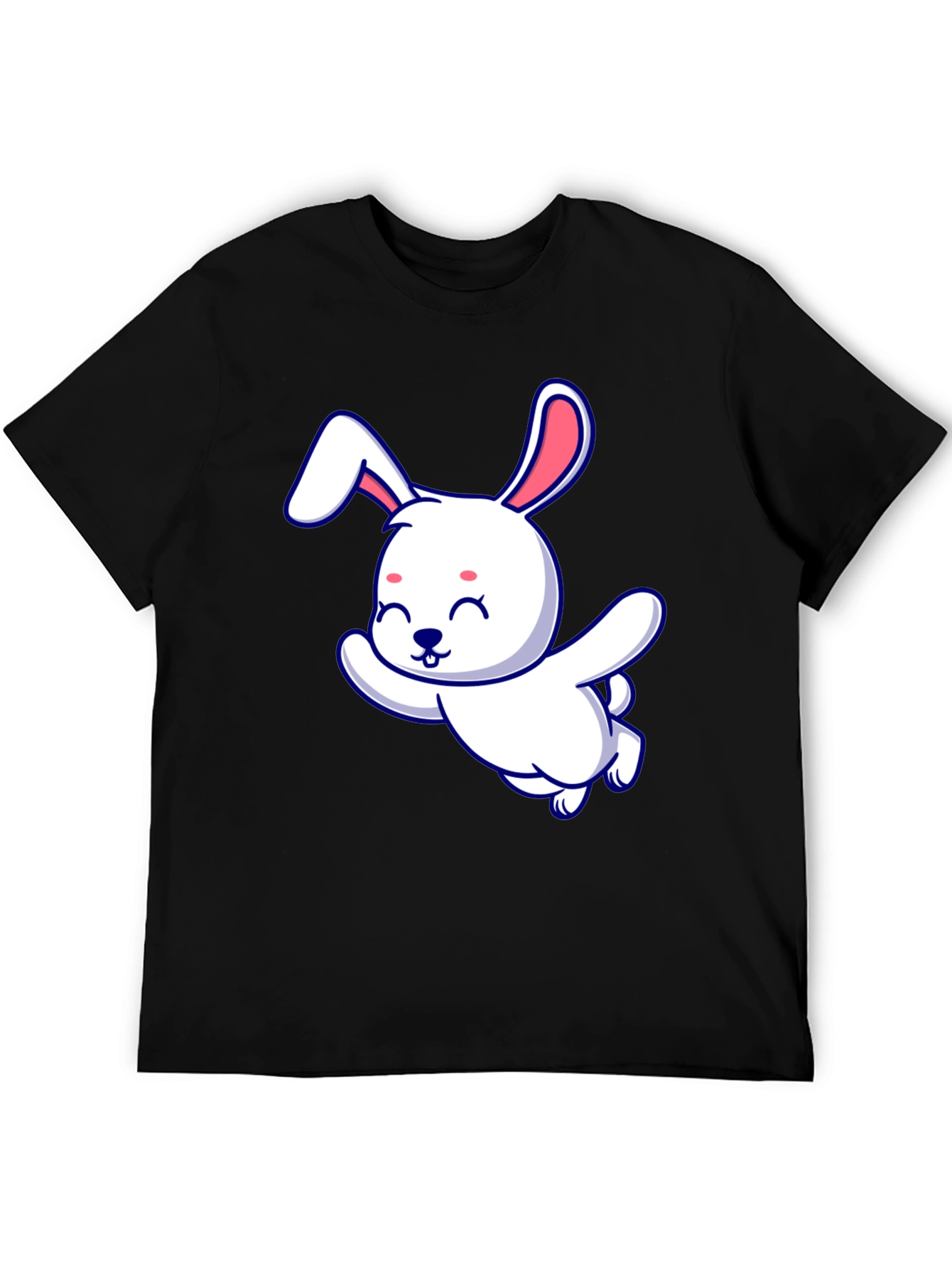 Cute Bunny Graphic Tee - Soft Cotton Blend