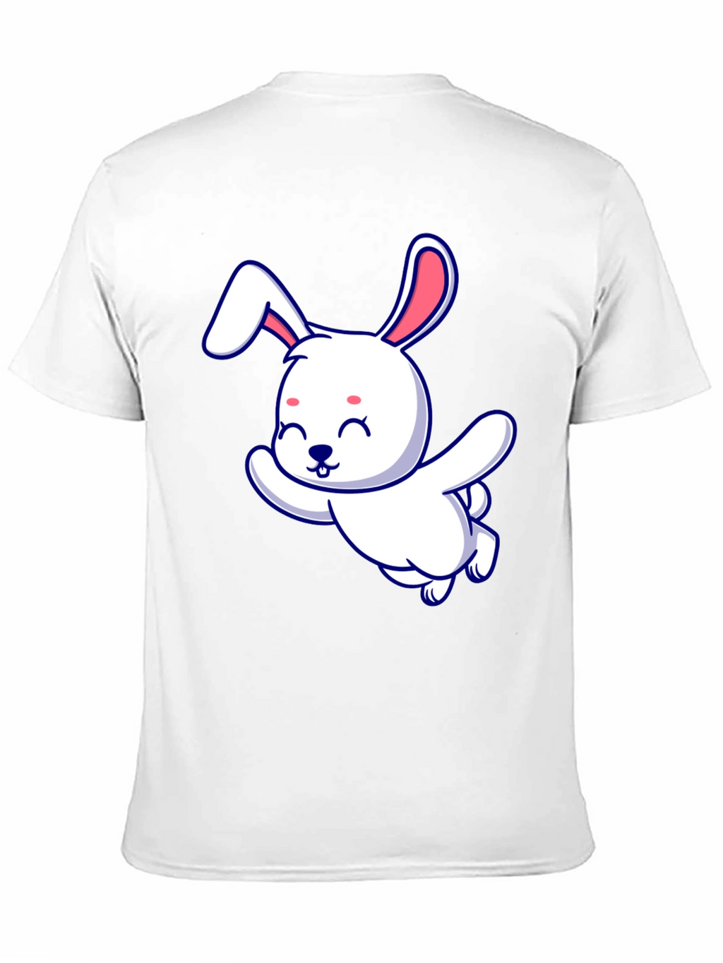 Cute Bunny Graphic Tee - Soft Cotton Blend