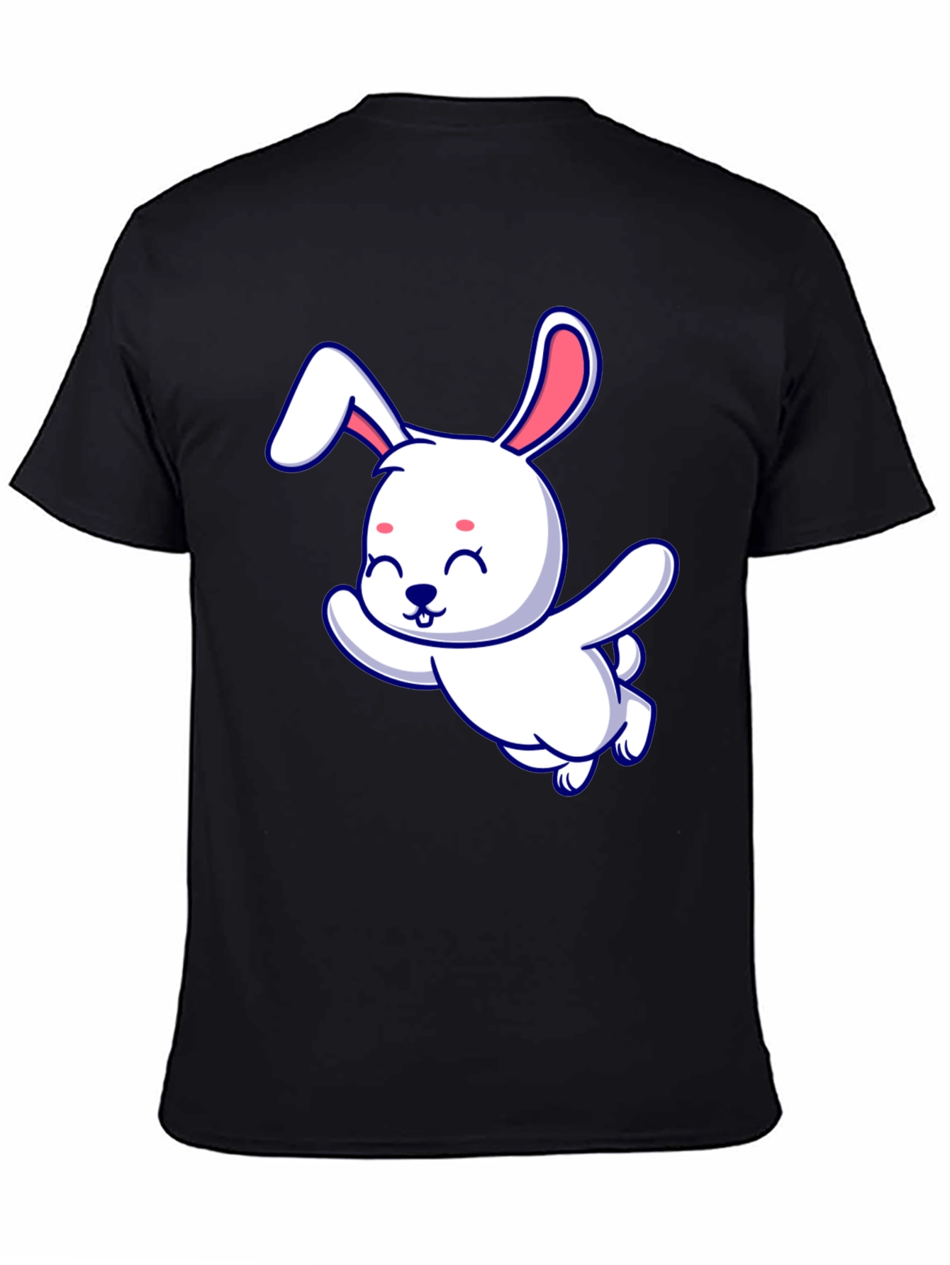 Cute Bunny Graphic Tee - Soft Cotton Blend