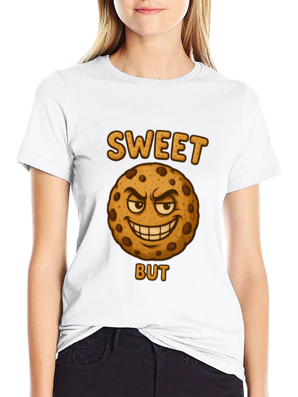 Sweet But Evil Cookie Graphic T-Shirt