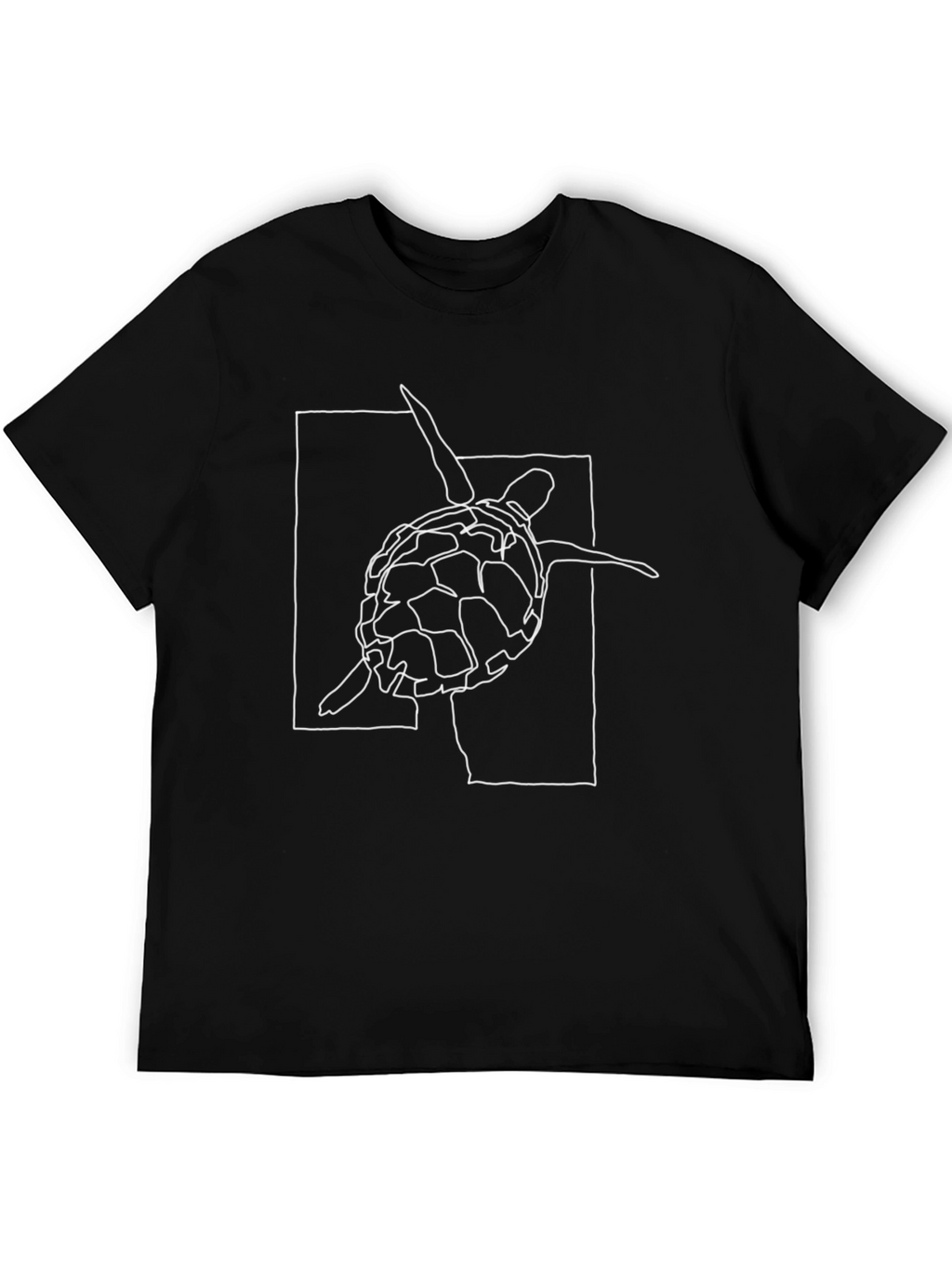 Sea Turtle Graphic T-Shirt - Black