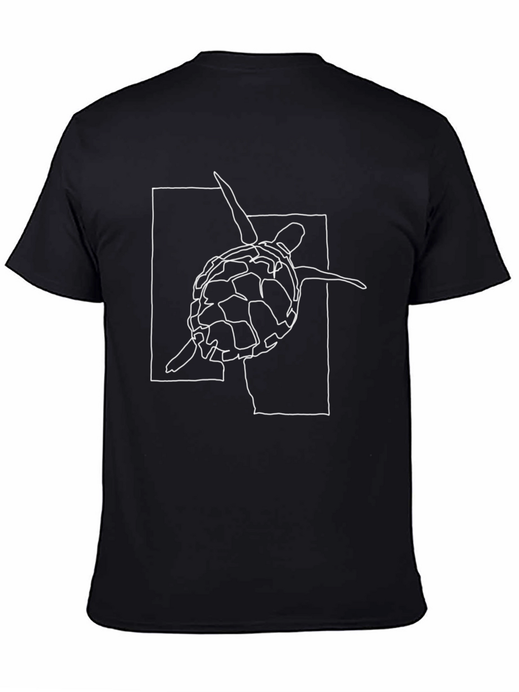 Sea Turtle Graphic T-Shirt - Black
