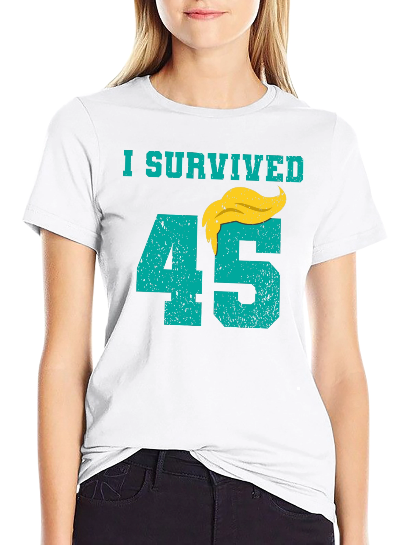I Survived 45 T-Shirt Anti Trump Tee