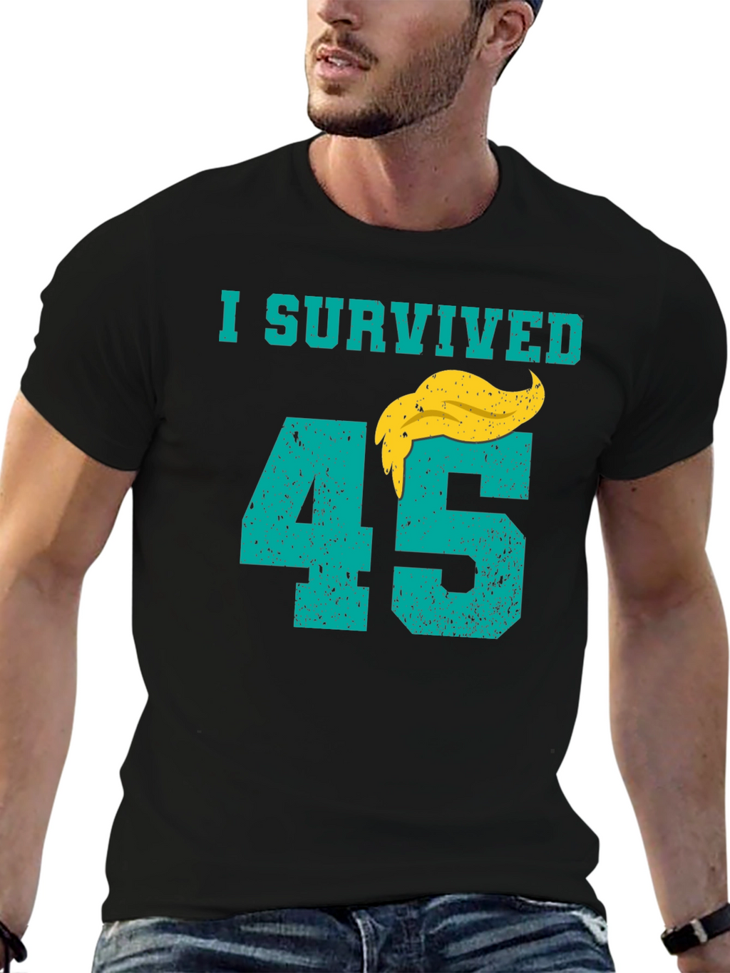 I Survived 45 T-Shirt Anti Trump Tee