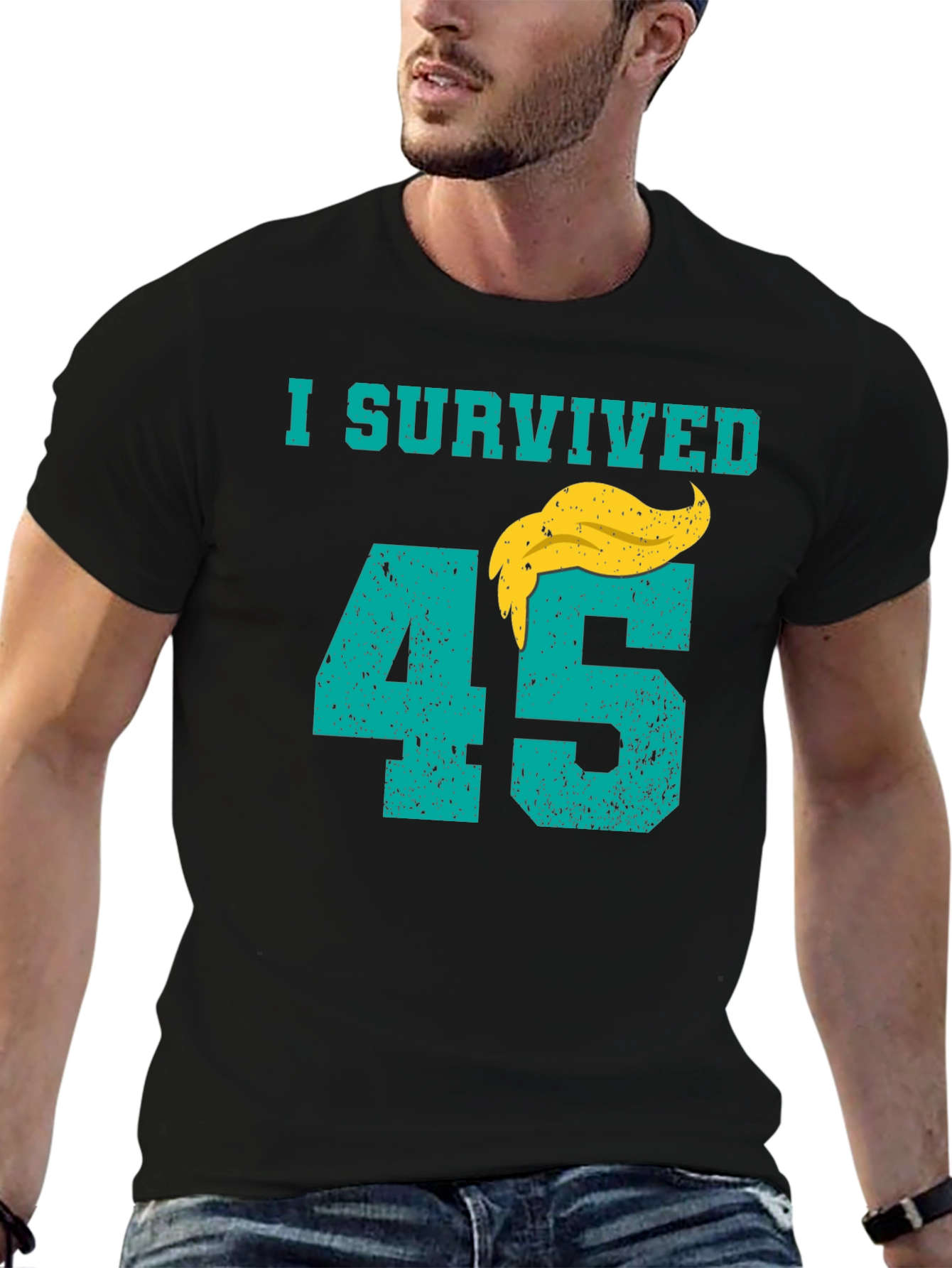 I Survived 45 T-Shirt Anti Trump Tee