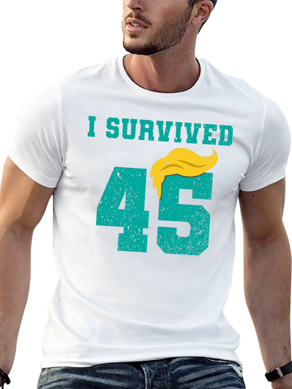 I Survived 45 T-Shirt Anti Trump Tee