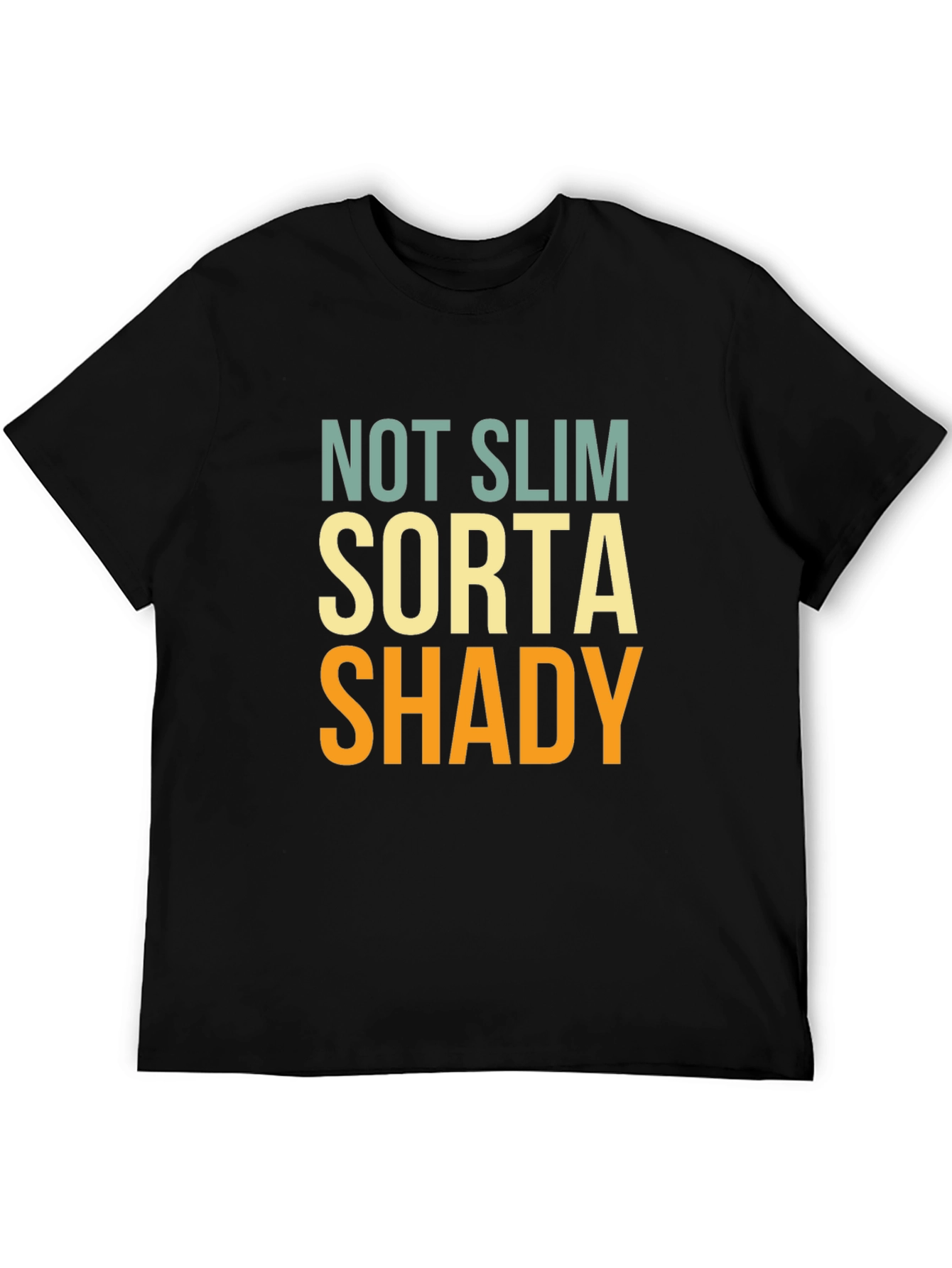 Funny Not Slim Sorta Shady Graphic T-Shirt