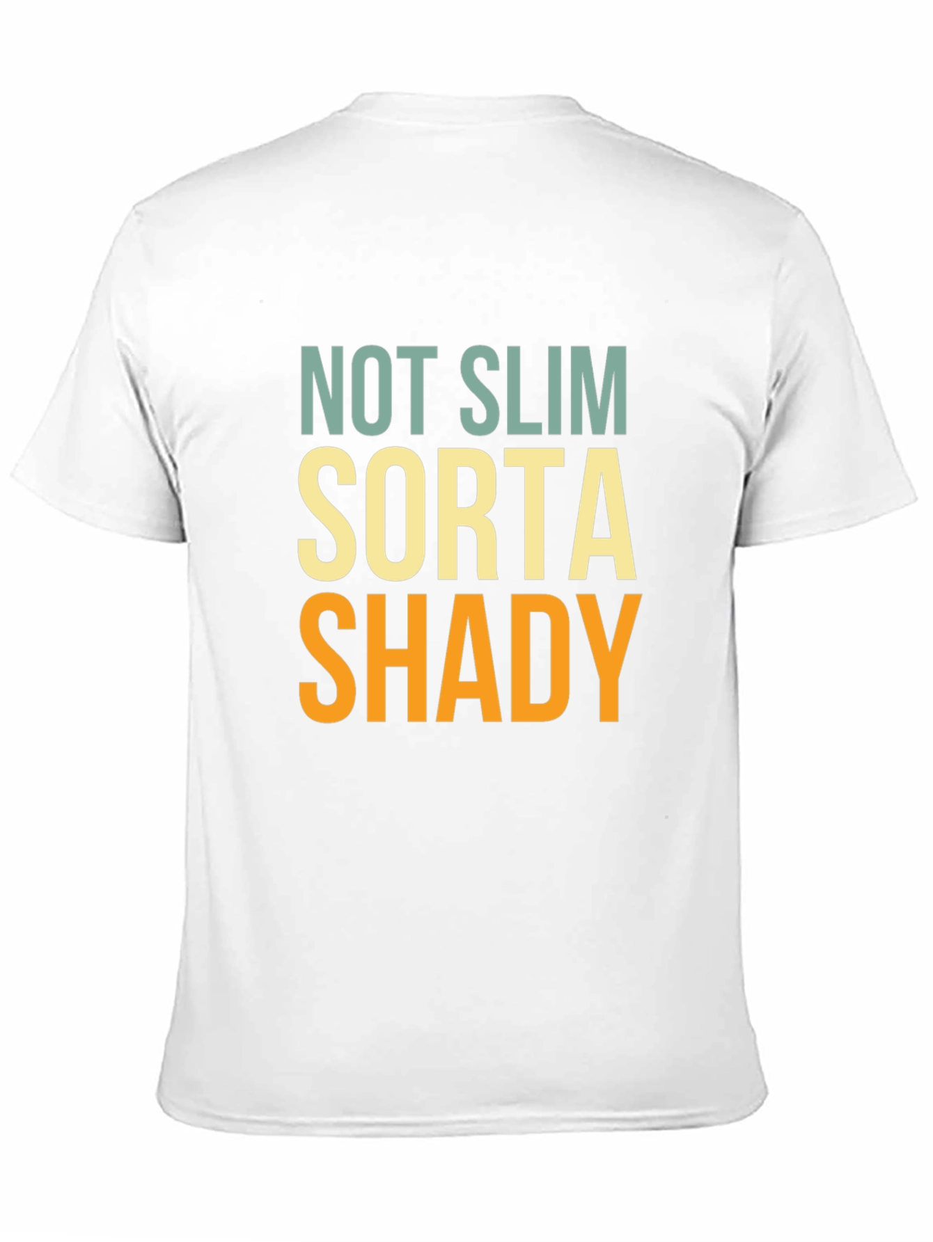 Funny Not Slim Sorta Shady Graphic T-Shirt