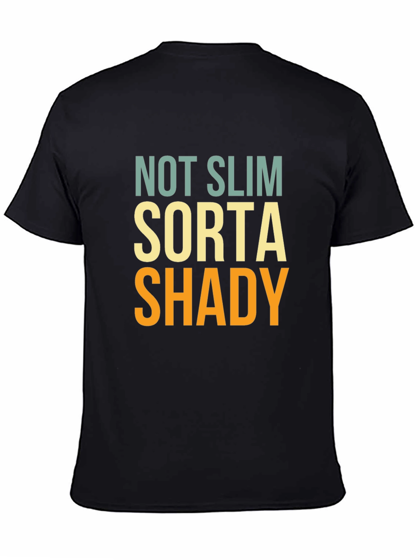 Funny Not Slim Sorta Shady Graphic T-Shirt