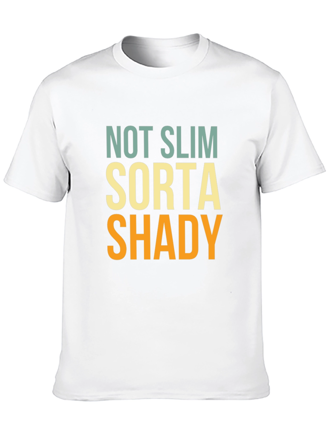 Funny Not Slim Sorta Shady Graphic T-Shirt