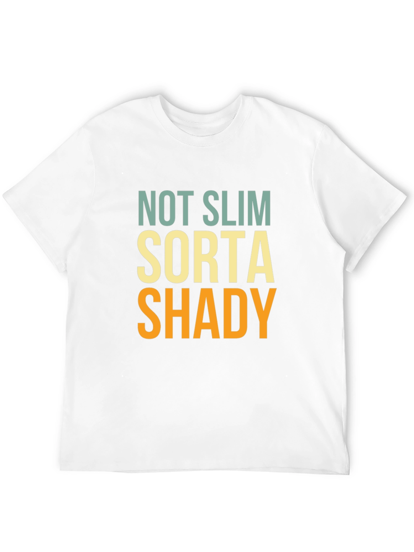 Funny Not Slim Sorta Shady Graphic T-Shirt