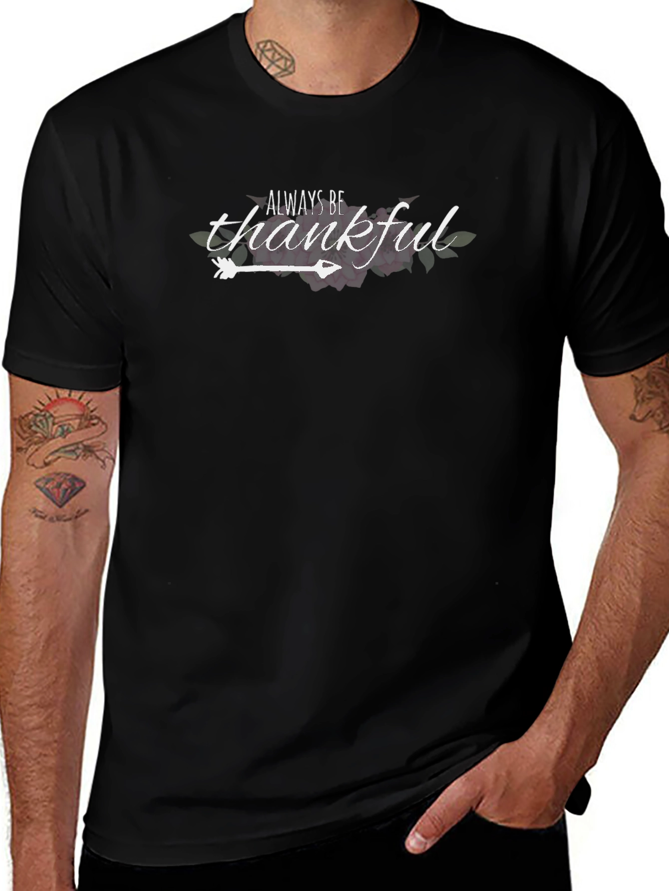 Always Be Thankful T-Shirt - Black Unisex