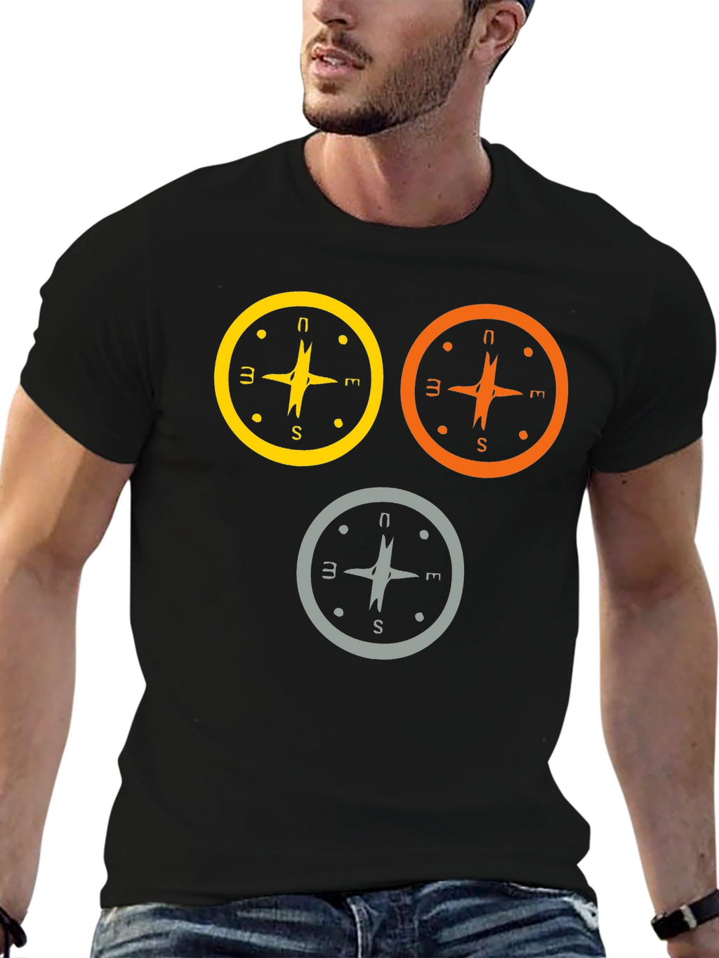 Compass Graphic T-Shirt | Stylish Direction