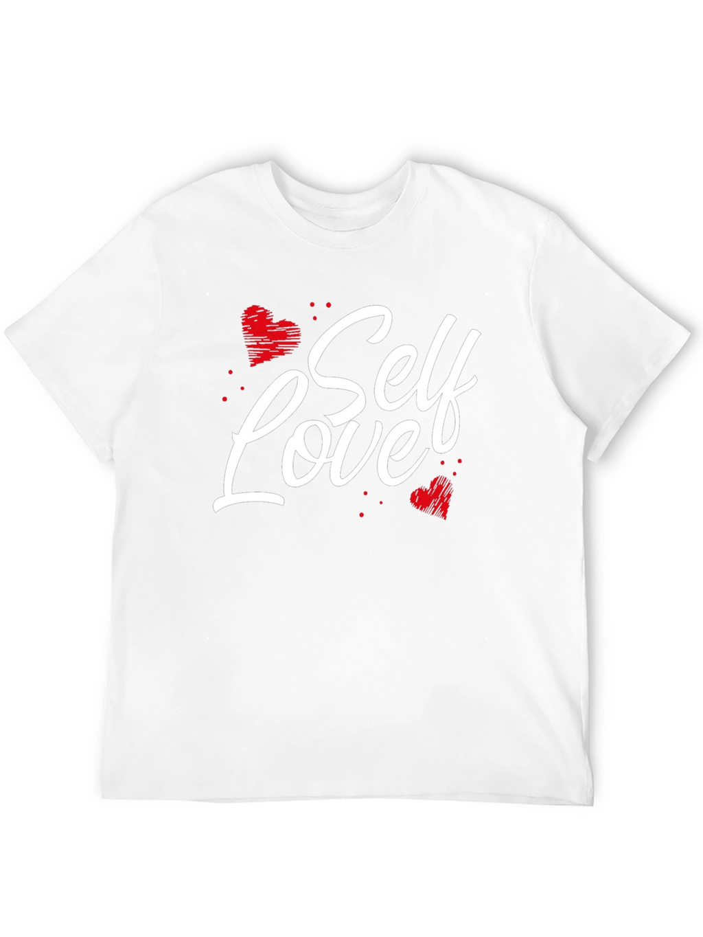 Self Love Heart Graphic Black T-Shirt