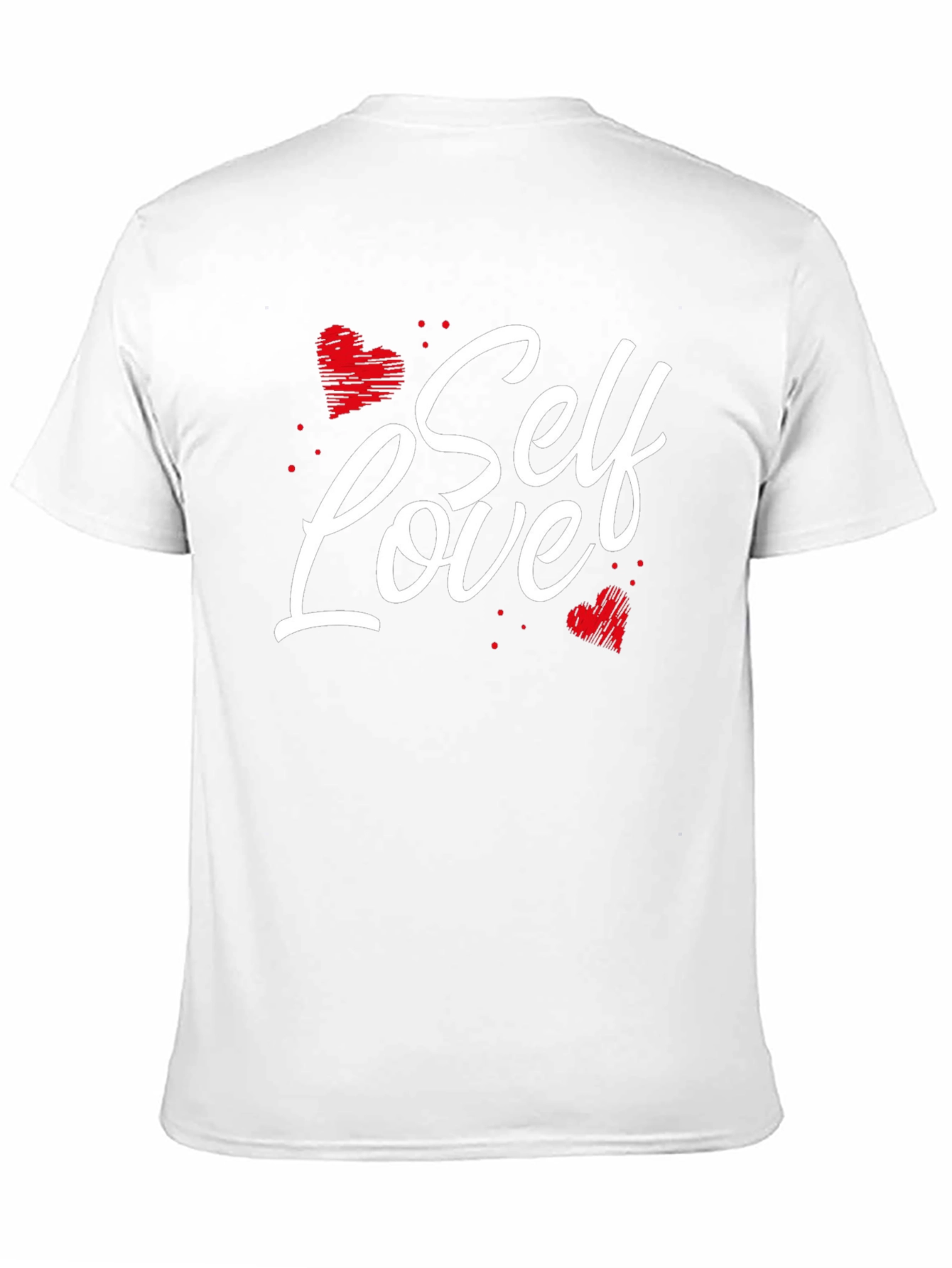 Self Love Heart Graphic Black T-Shirt