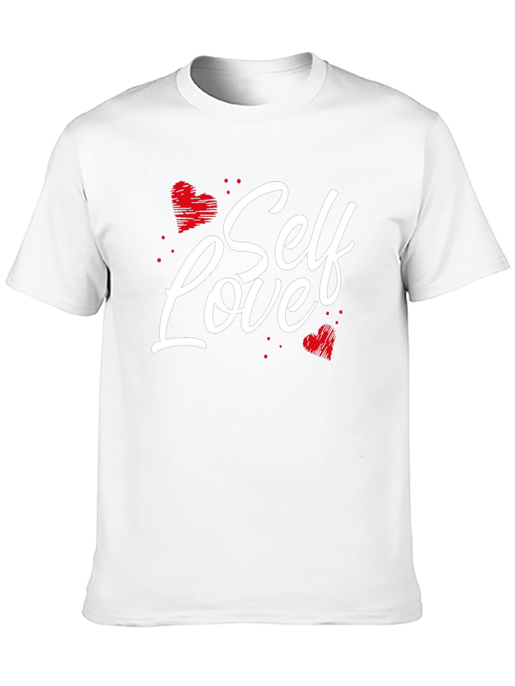 Self Love Heart Graphic Black T-Shirt