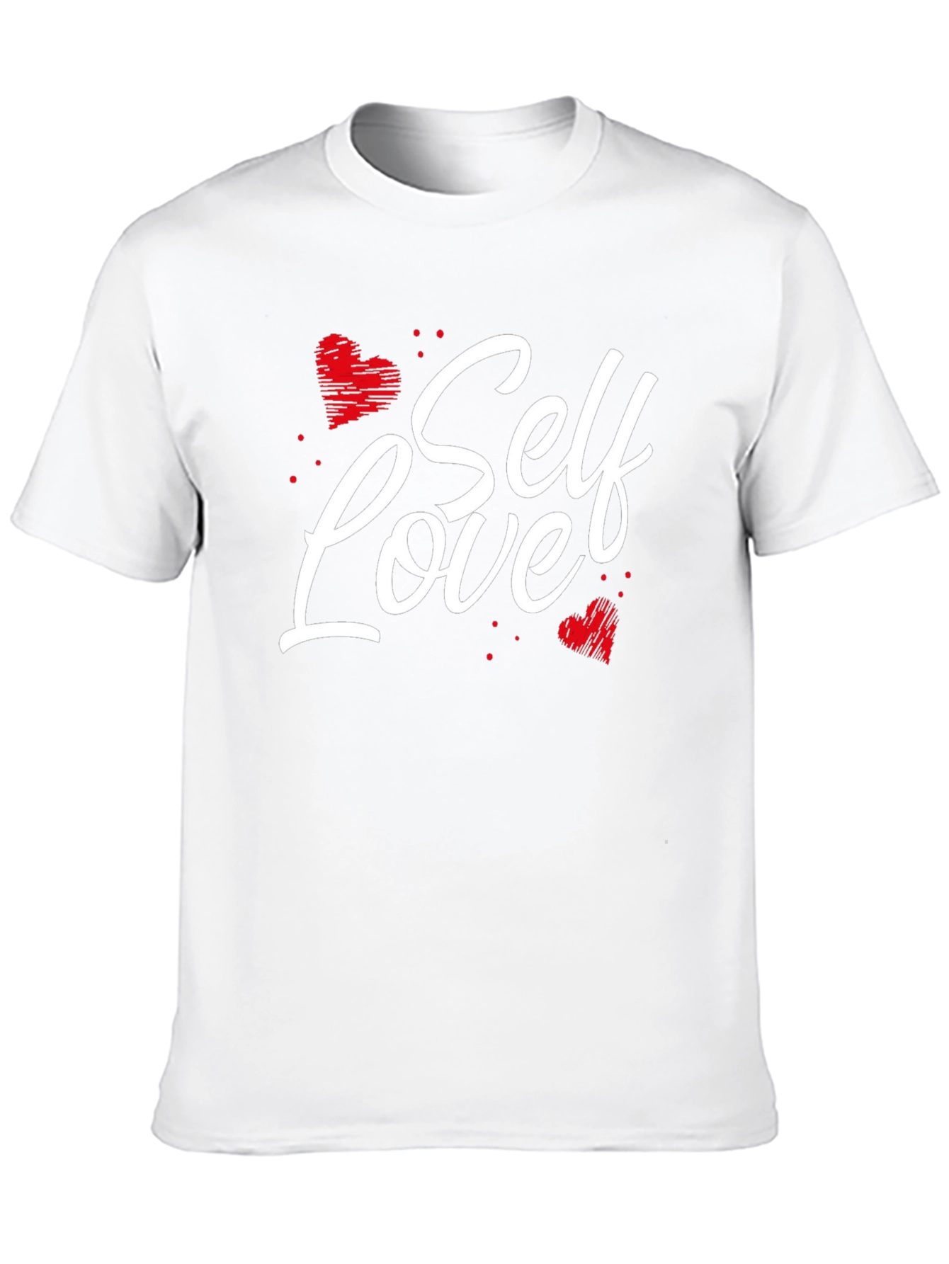 Self Love Heart Graphic Black T-Shirt