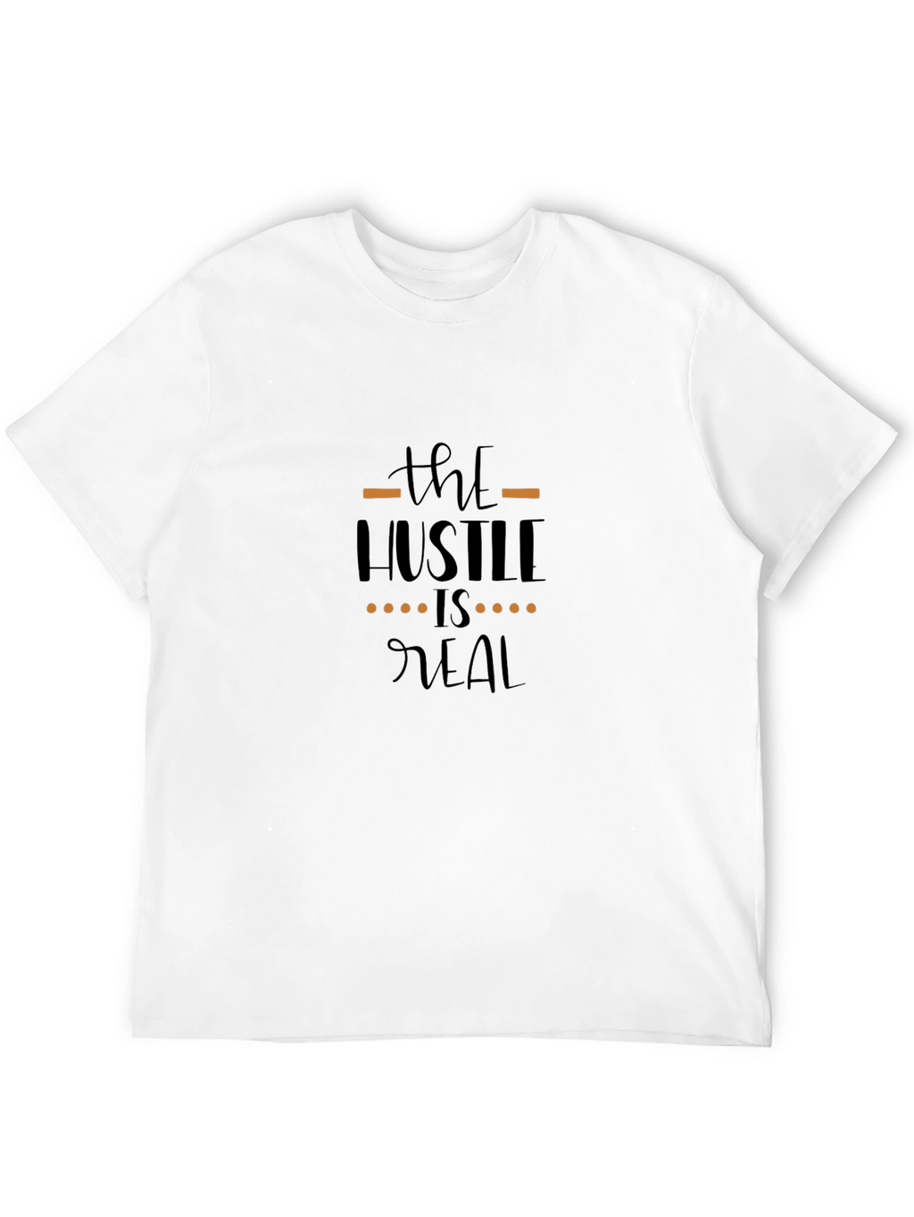 The Hustle is Real Graphic Black T-Shirt