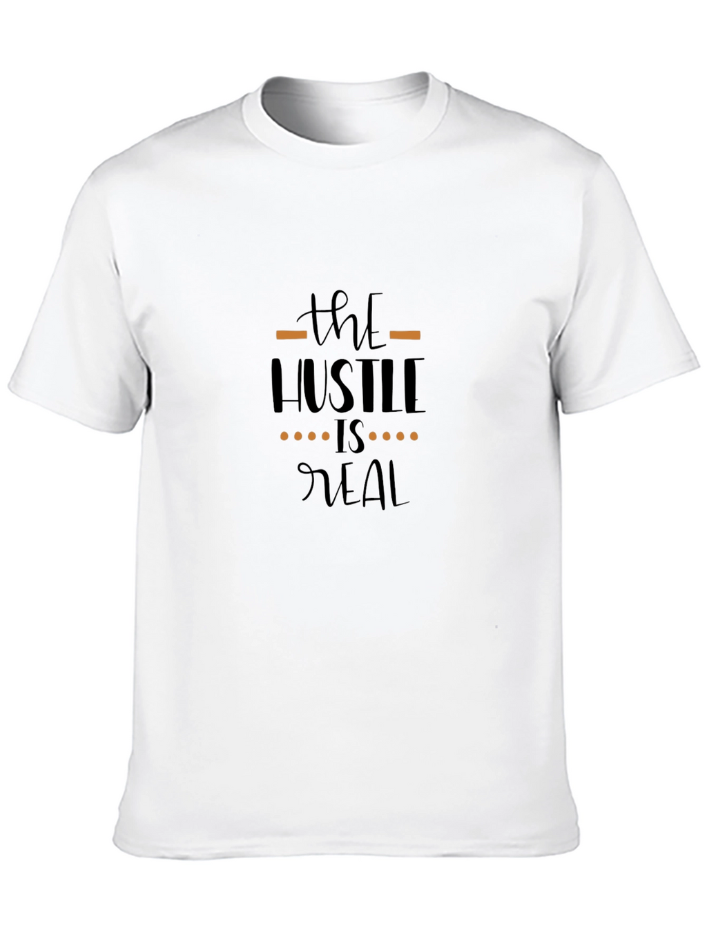 The Hustle is Real Graphic Black T-Shirt