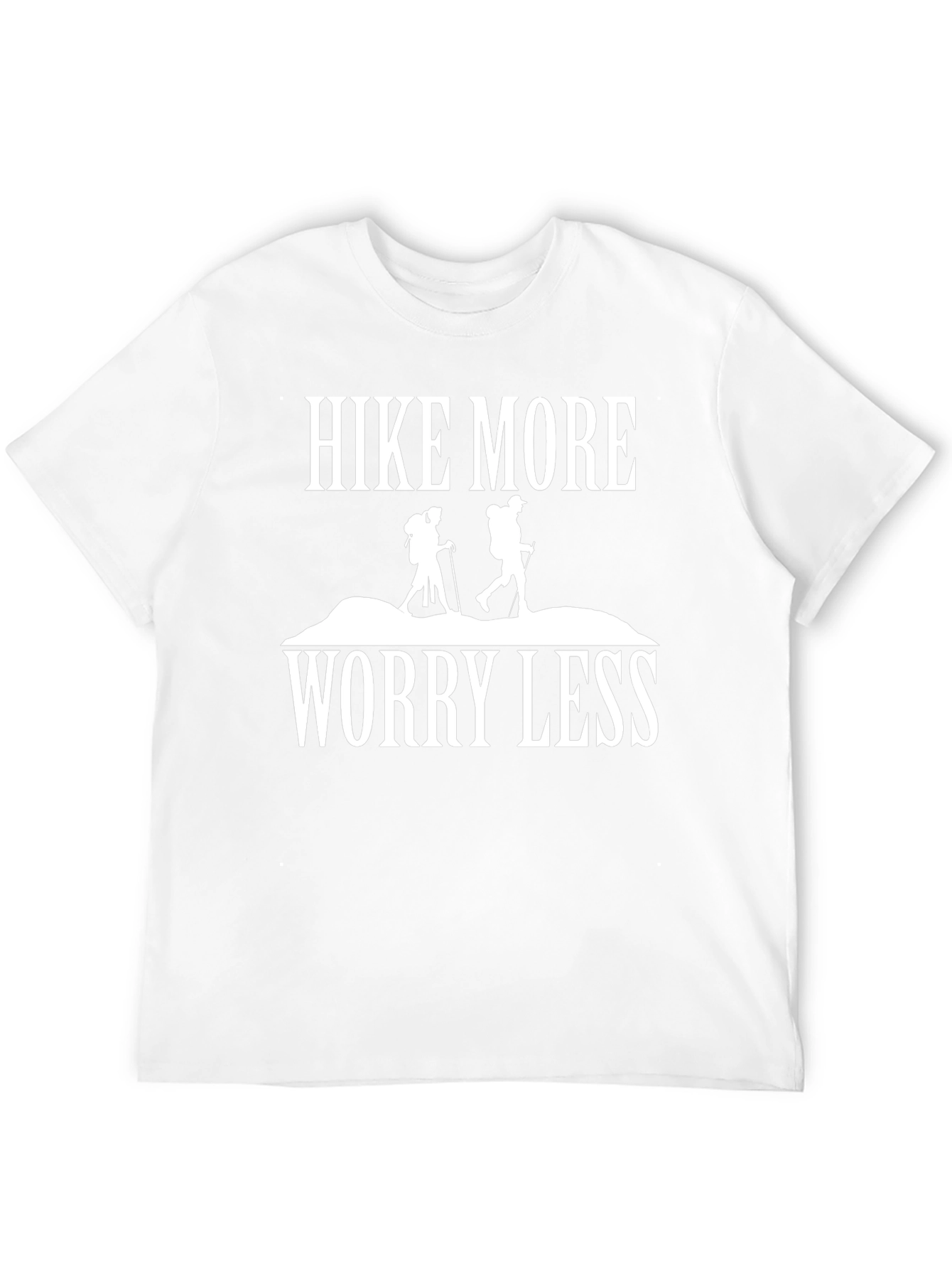 Hike More Worry Less Graphic Tee - Outdoor Adventure T-Shirt