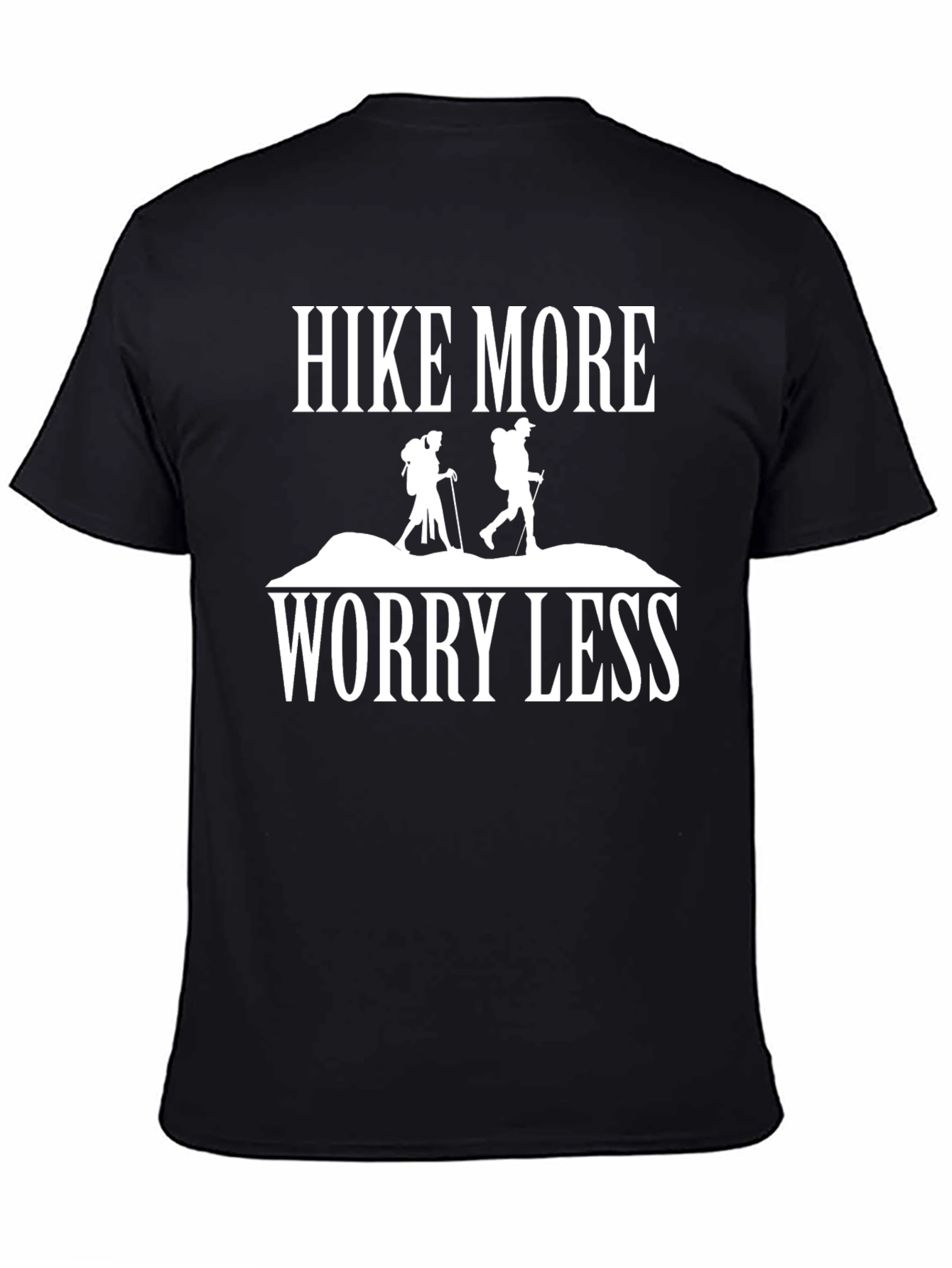 Hike More Worry Less Graphic Tee - Outdoor Adventure T-Shirt