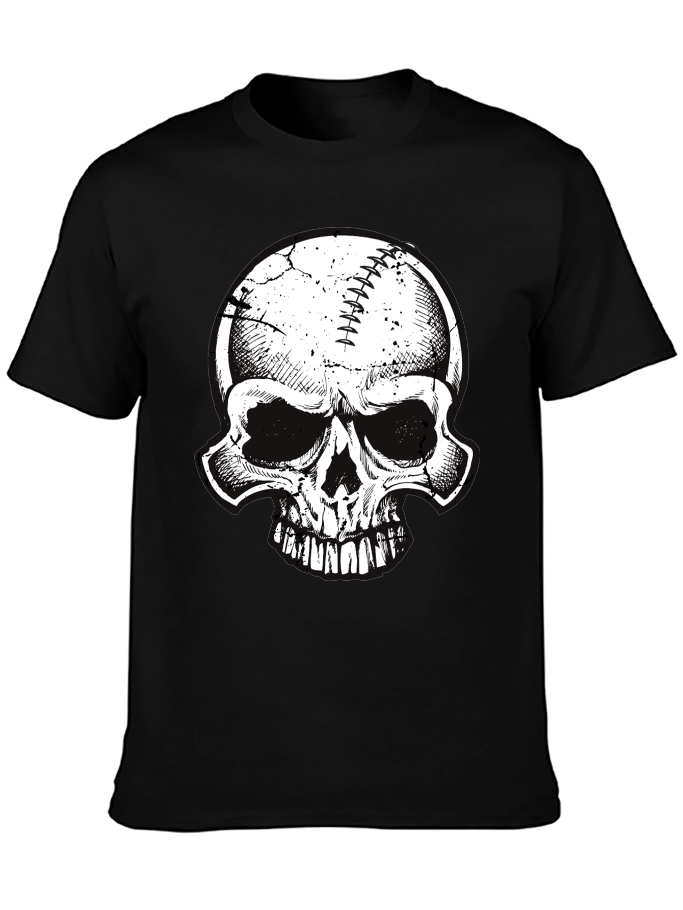 Skull Baseball Graphic Tee