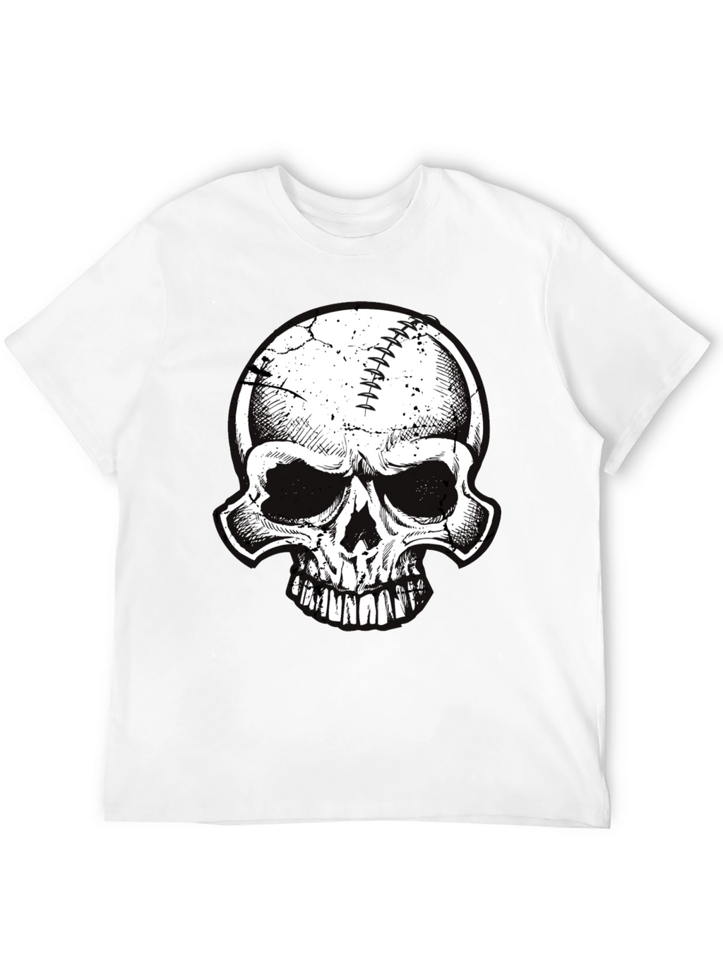 Skull Baseball Graphic Tee