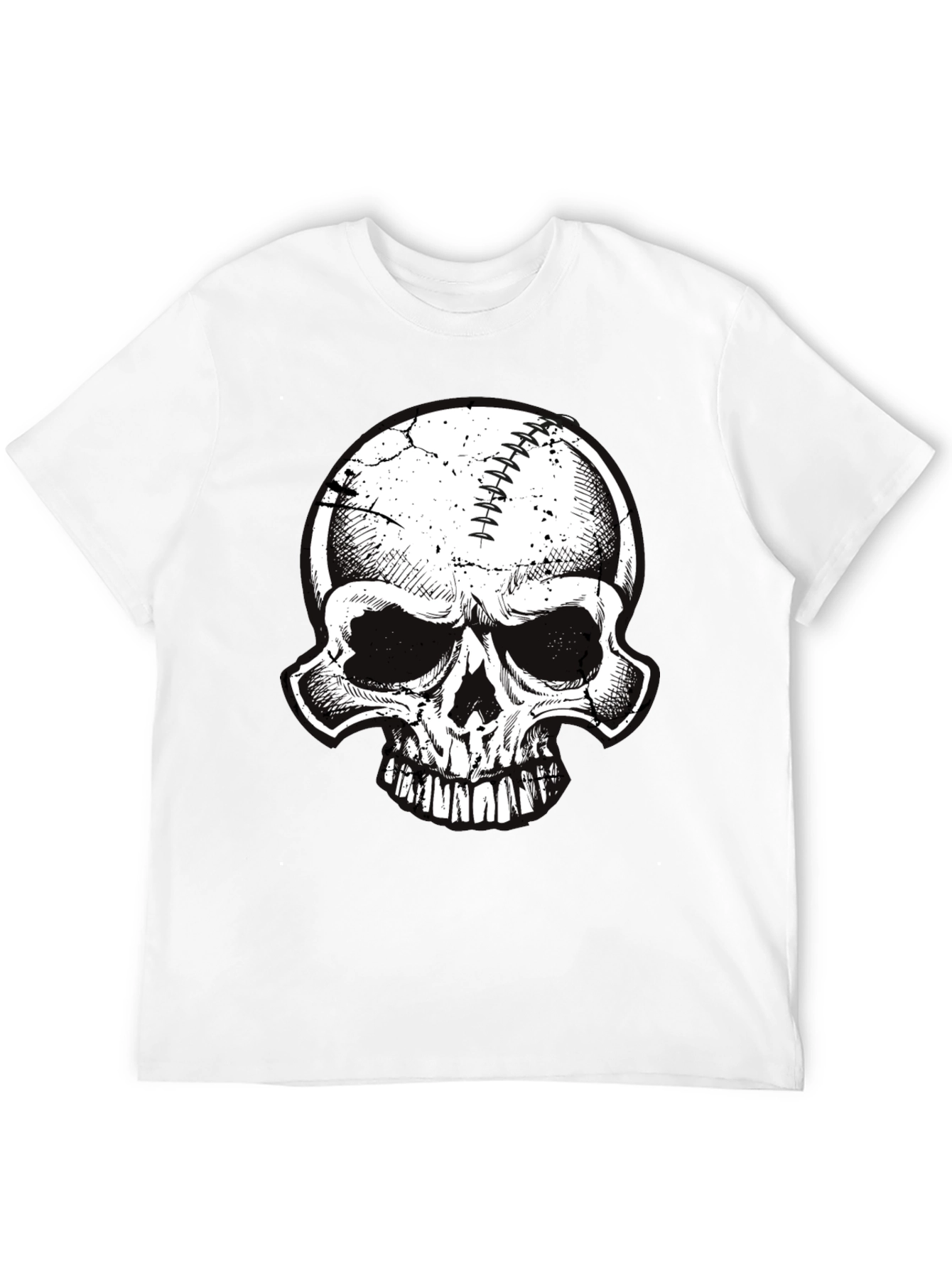 Skull Baseball Graphic Tee