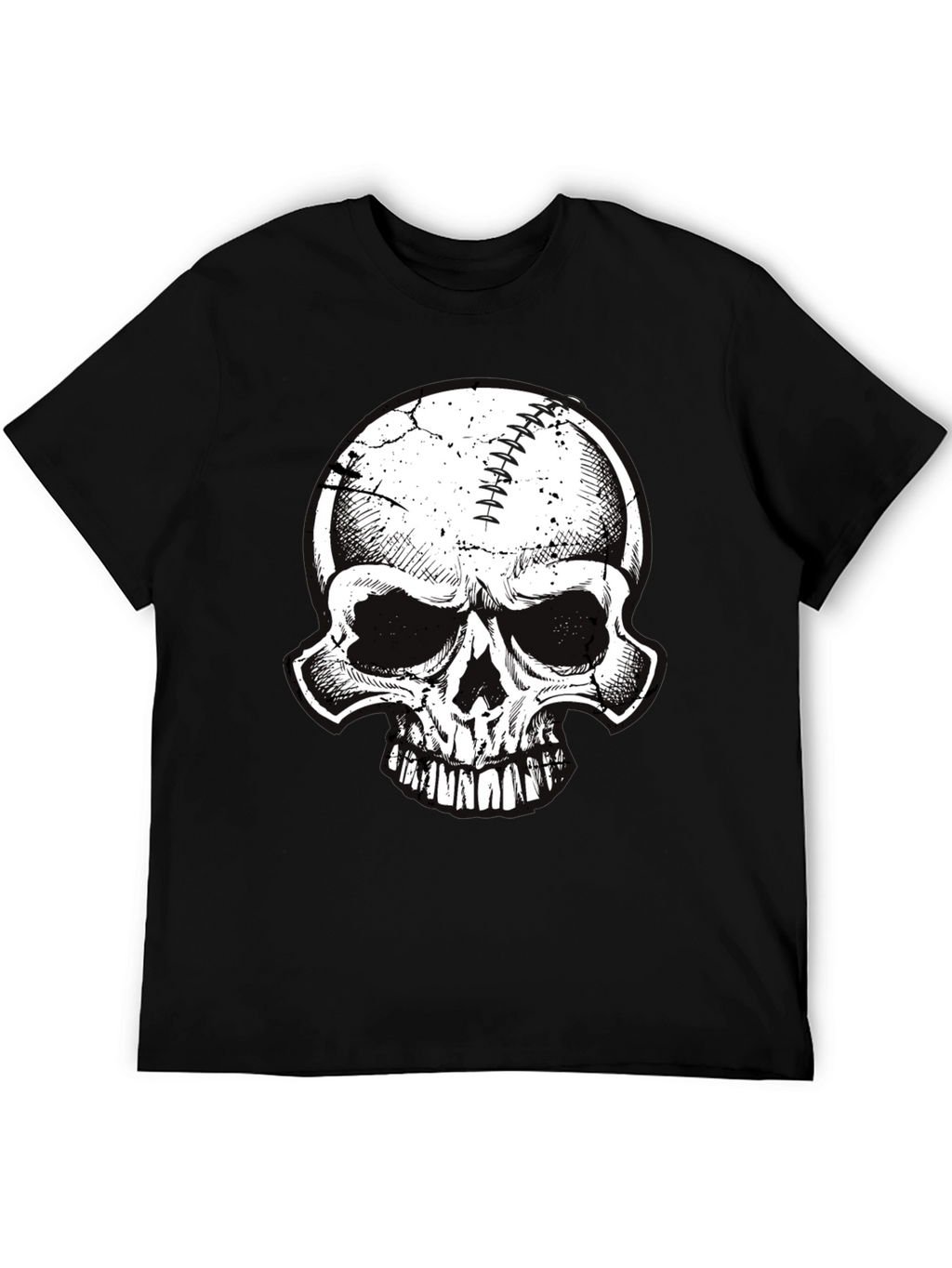 Skull Baseball Graphic Tee