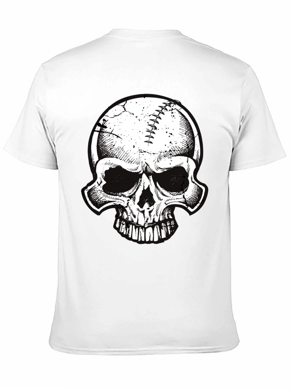 Skull Baseball Graphic Tee