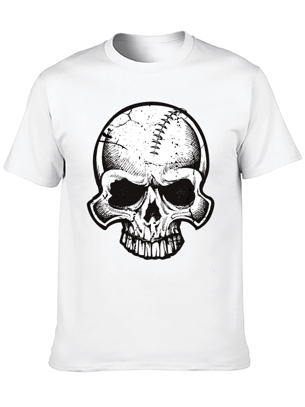Skull Baseball Graphic Tee